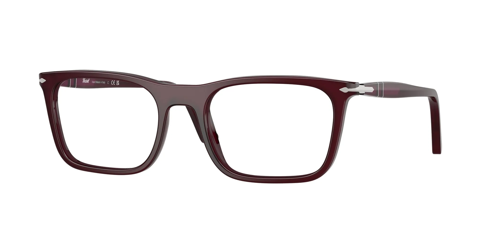 Persol PO3358V 1216 Montature da vista Acetato Bordeaux Squadrata Normale - immagine 1