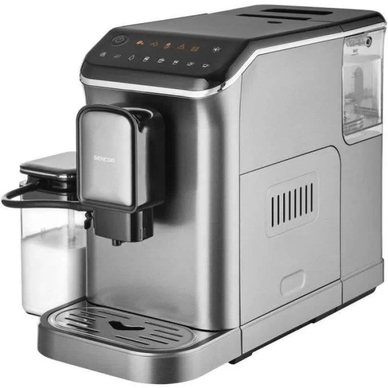 Caffettiera Espresso Sencor SES 8000BK 750 ml 19 bar macinacaffè inox 15 livelli - immagine 1