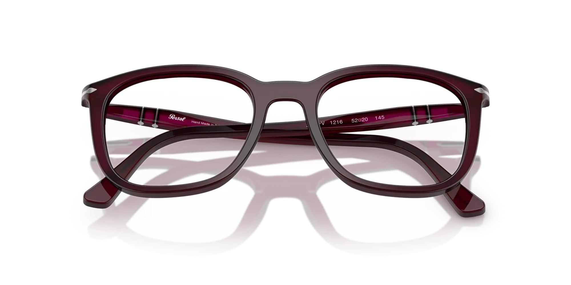 Persol PO3355V 1216 Montature da vista Acetato Bordeaux Pillow Normale - immagine 2