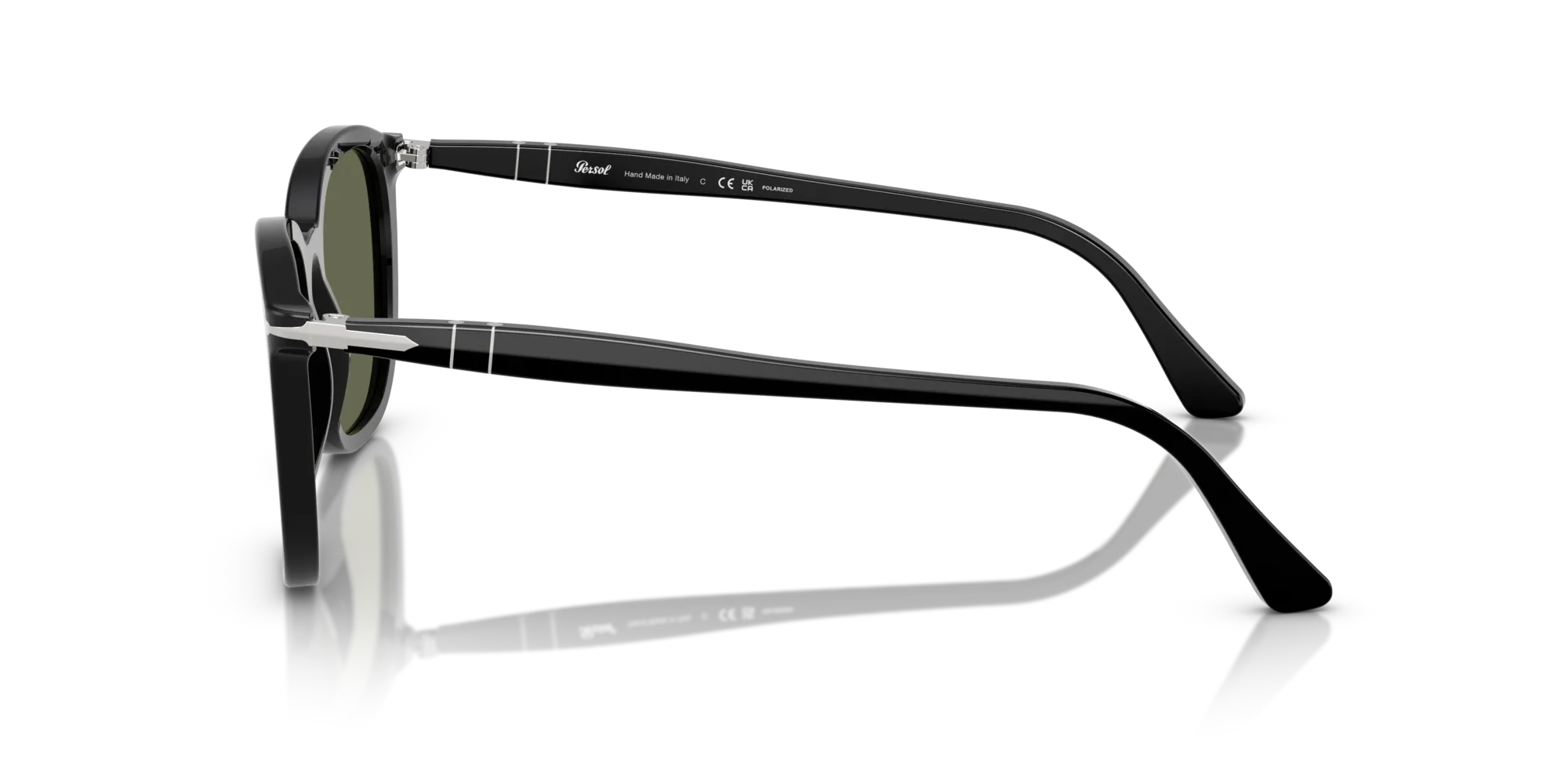 Persol PO3355S 95/58 Occhiali da sole Acetato Nero Verde Pillow Polarizzata - immagine 4
