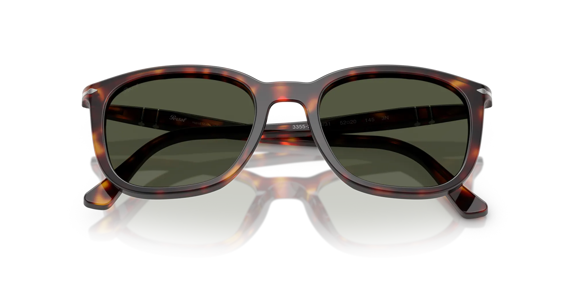 Persol PO3355S 24/31 Occhiali da sole Acetato Tartaruga Verde Pillow Normale - immagine 2
