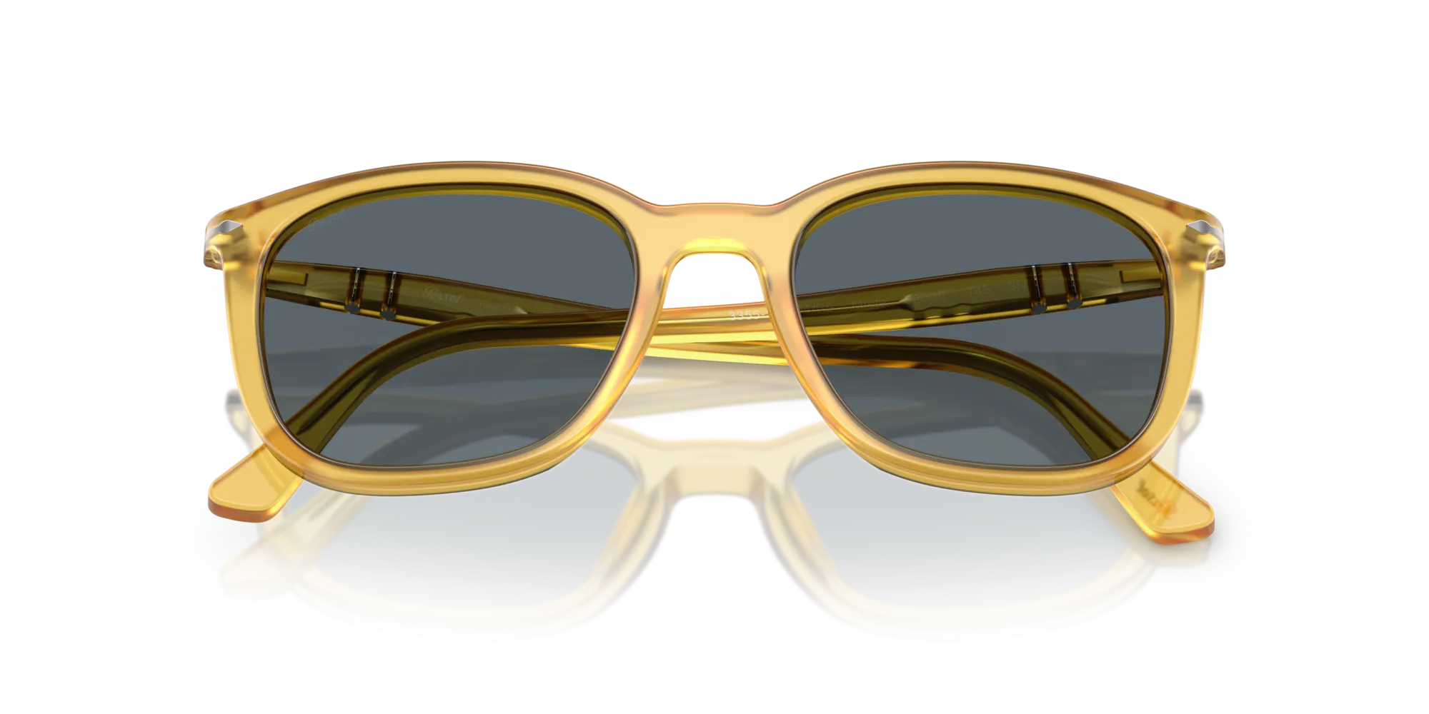 Persol PO3355S 204/R5 Occhiali da sole Acetato Giallo Blu Pillow Normale - immagine 2