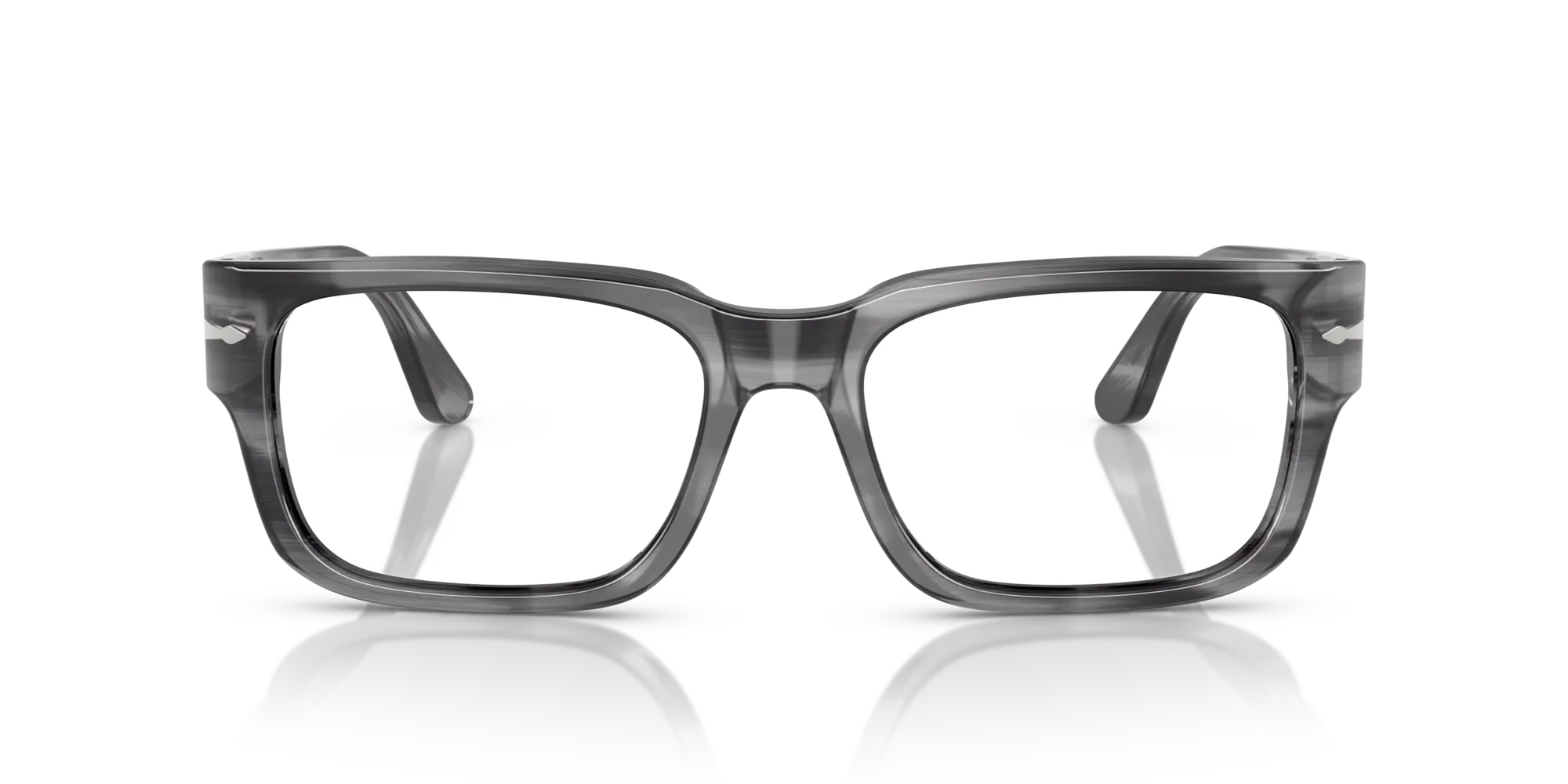 Persol PO3315V 1192 Montature da vista Acetato Grigio Squadrata Normale - immagine 3