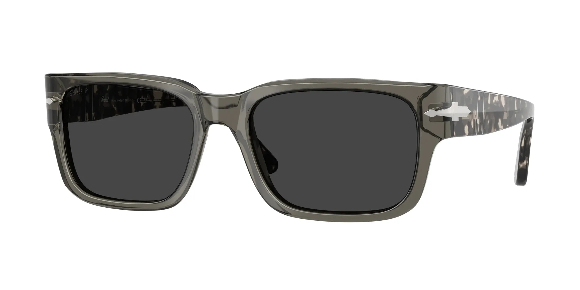 Persol PO3315S 121948 Occhiali da sole Acetato Grigio Grigio Squadrata Polarizzata - immagine 1