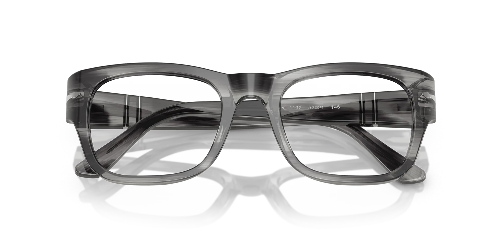 Persol PO3297V 1192 Montature da vista Acetato Grigio Squadrata Normale - immagine 2