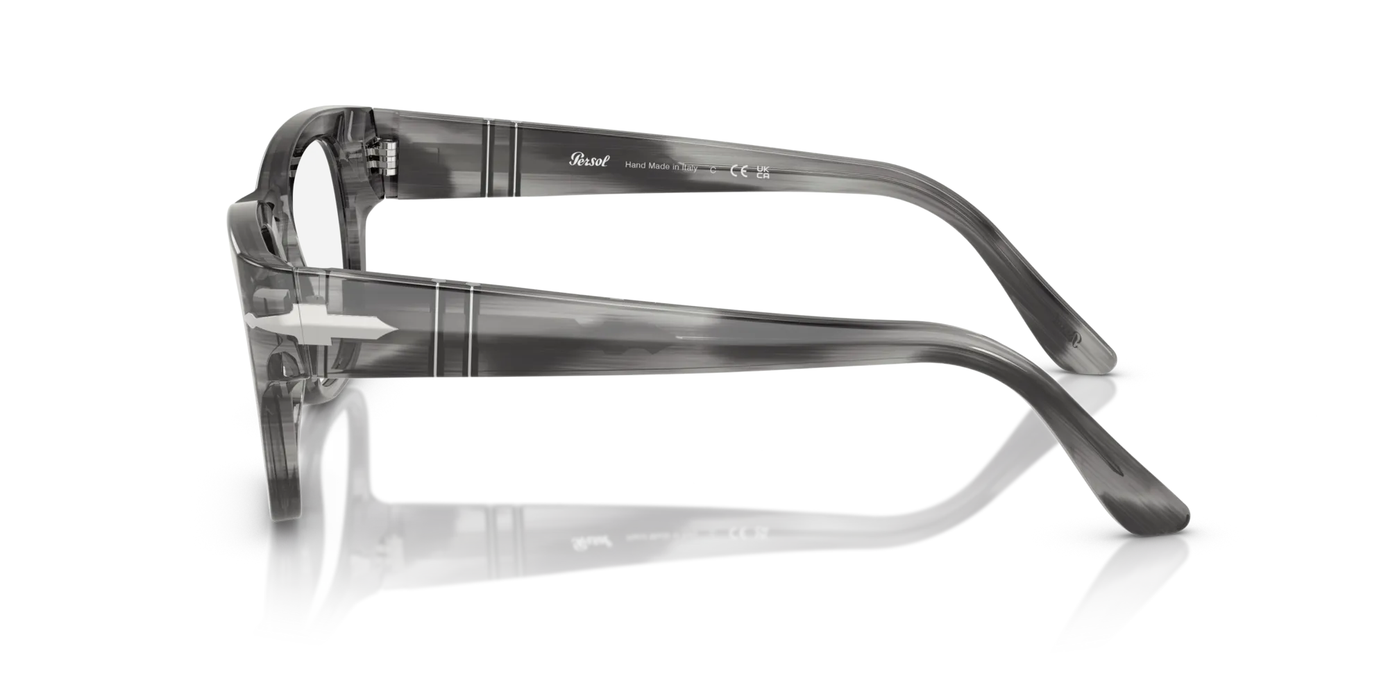 Persol PO3297V 1192 Montature da vista Acetato Grigio Squadrata Normale - immagine 4