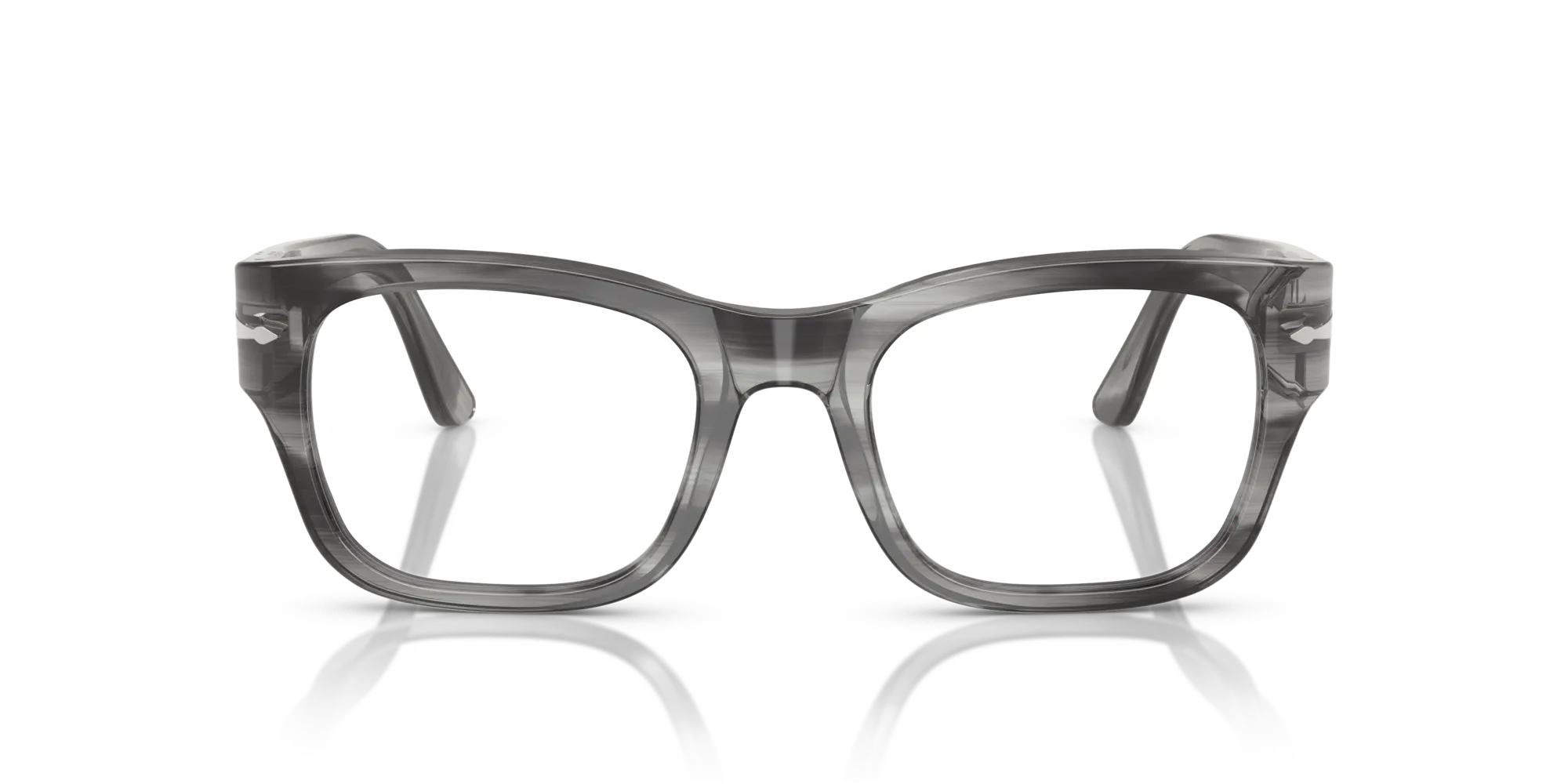 Persol PO3297V 1192 Montature da vista Acetato Grigio Squadrata Normale - immagine 3