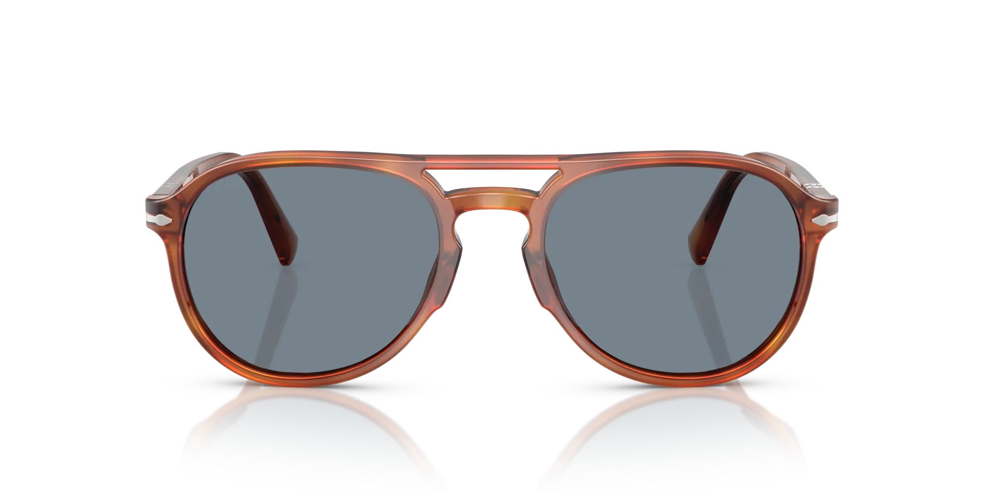 Persol PO3235S EL PROFESOR SERGIO 96/56 Occhiali da sole Acetato Marrone Blu Pilot Normale - immagine 3