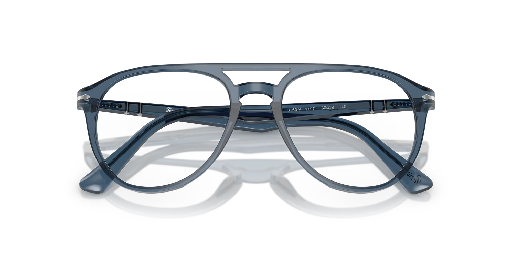 Persol PO3160V 1197 Montature da vista Acetato Blu Pilot Normale - immagine 2
