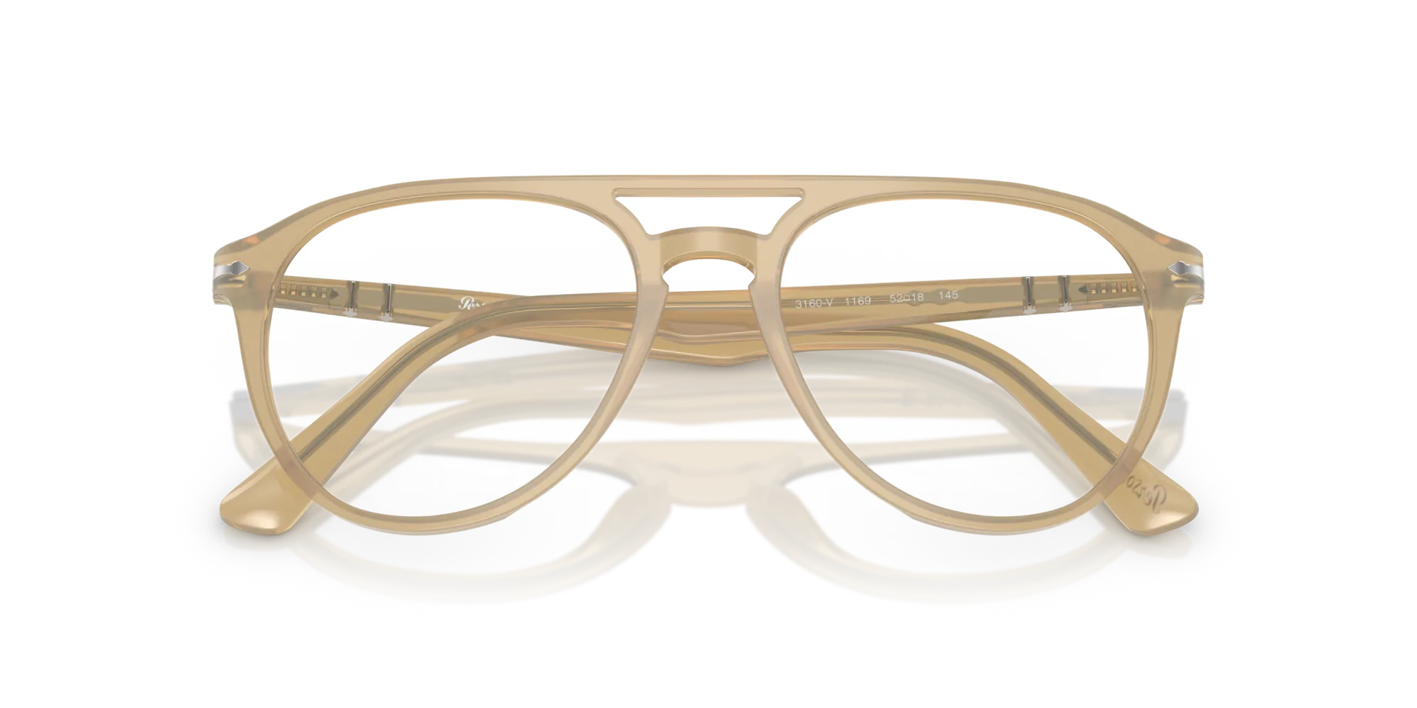 Persol PO3160V 1169 Montature da vista Acetato Marrone Pilot Normale - immagine 2