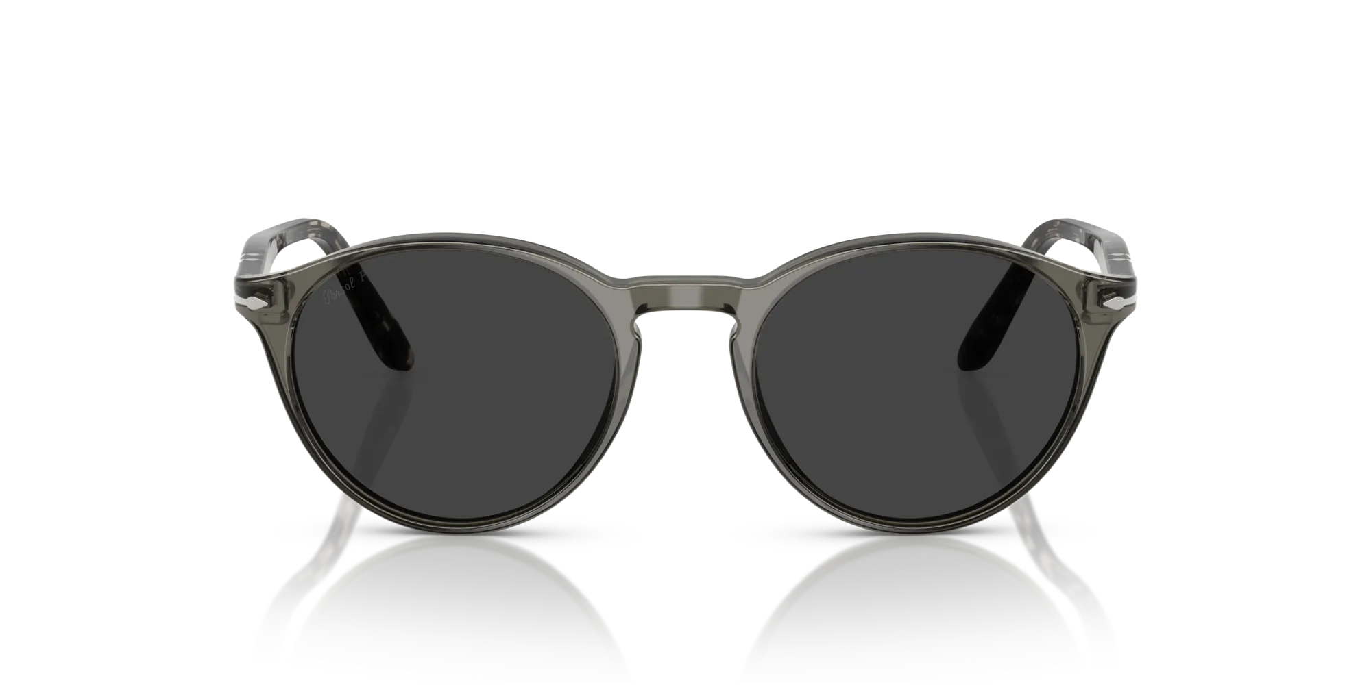 Persol PO3092SM 121948 Occhiali da sole Acetato Grigio Grigio Rotonda Polarizzata - immagine 3