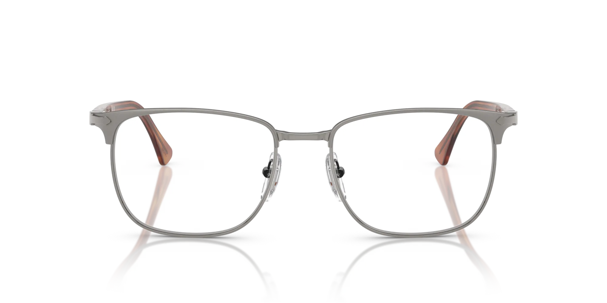 Persol PO1021V 1131 Montature da vista Metallo Grigio Trasparente Squadrata Normale - immagine 3