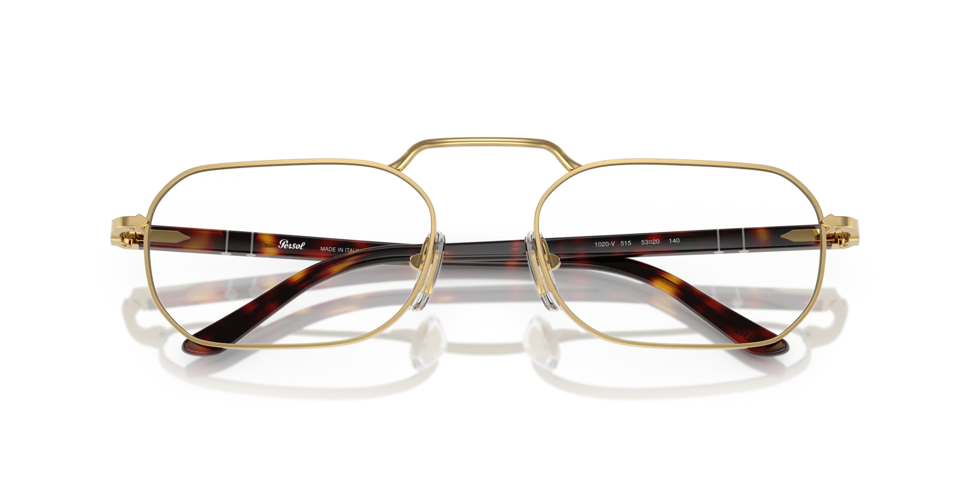 Persol PO1020V 515 Montature da vista Metallo Oro Squadrata Normale - immagine 2