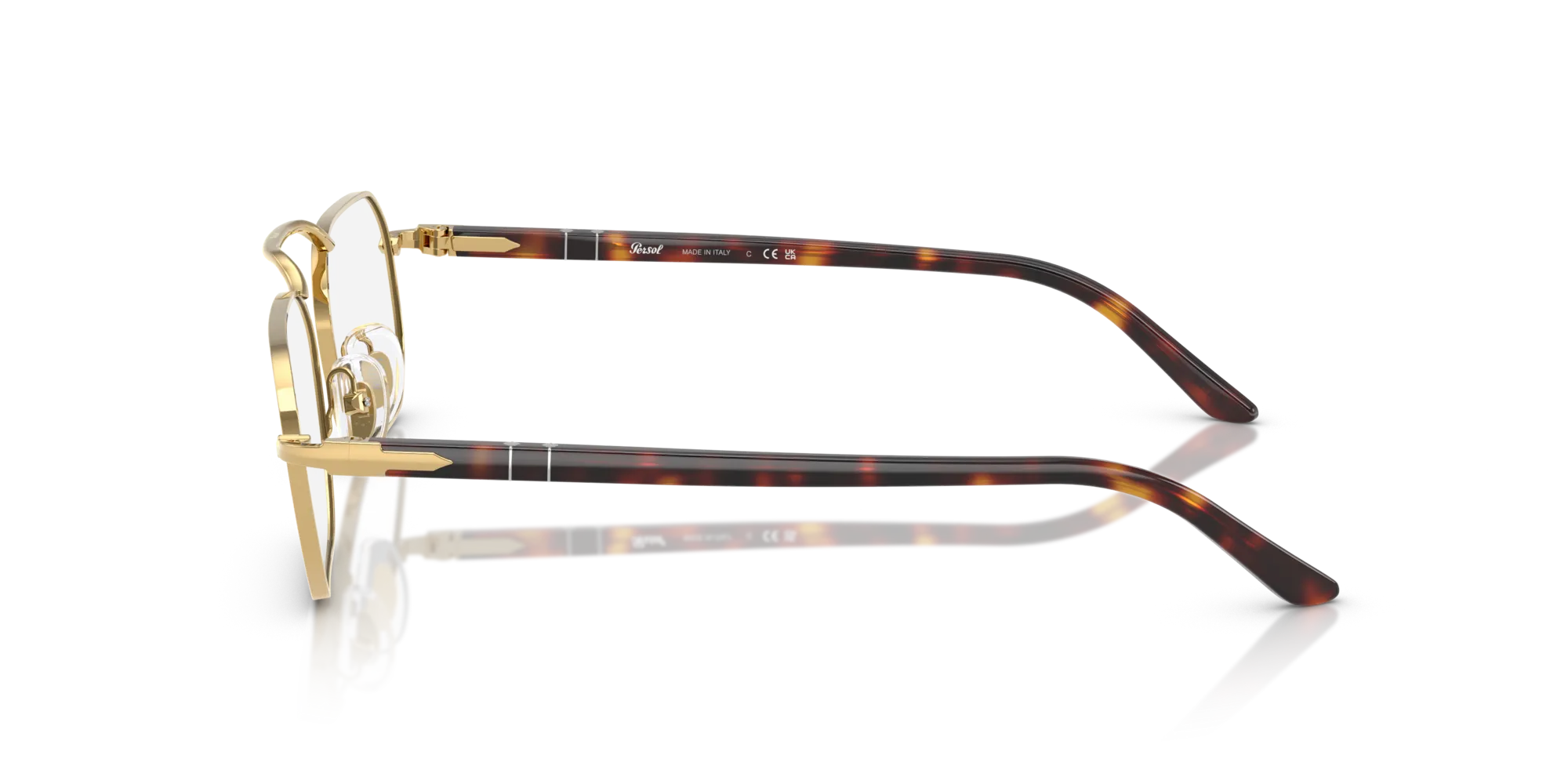 Persol PO1020V 515 Montature da vista Metallo Oro Squadrata Normale - immagine 4
