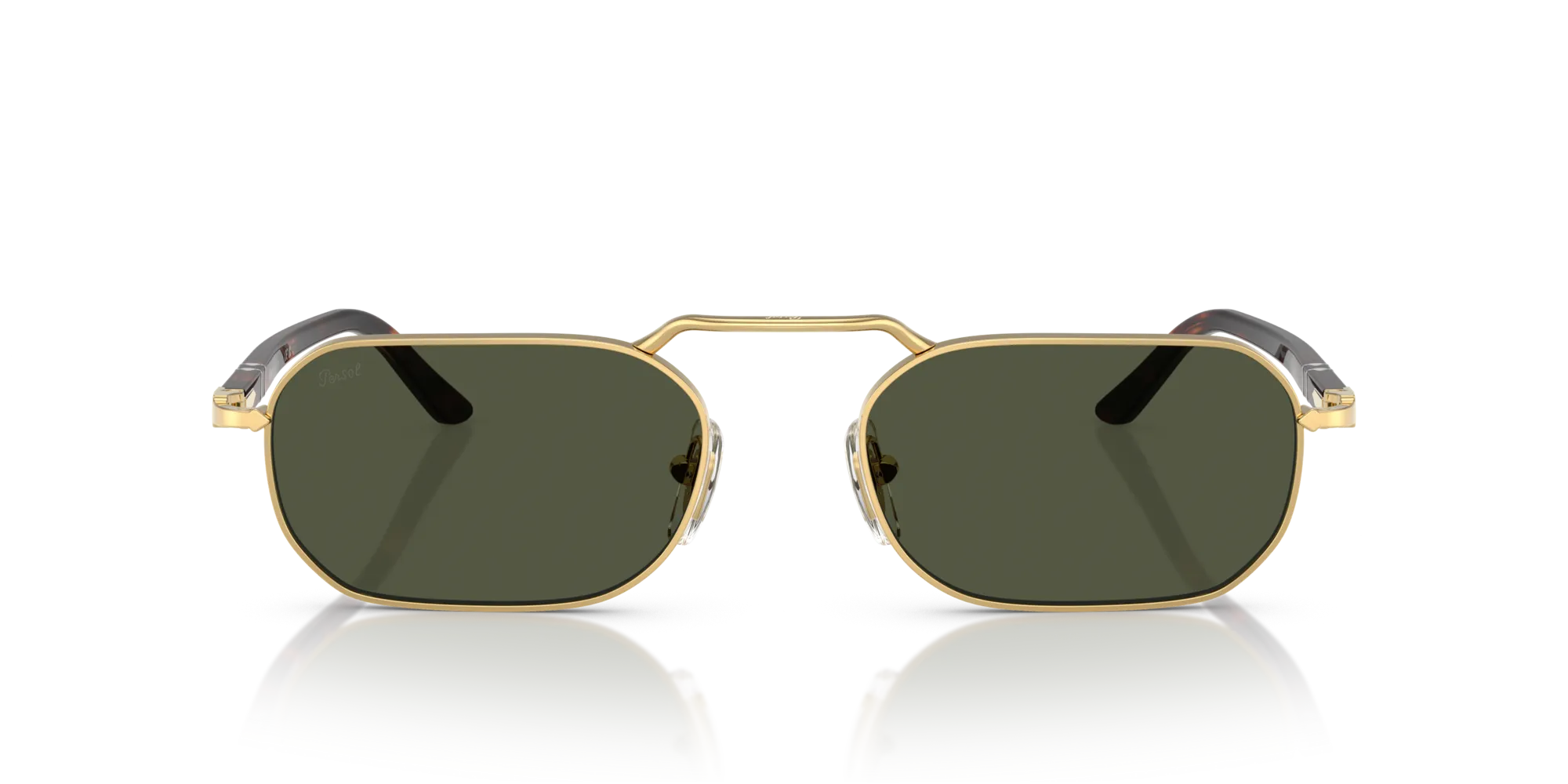 Persol PO1020S 515/31 Occhiali da sole Metallo Oro Verde Squadrata Normale - immagine 3