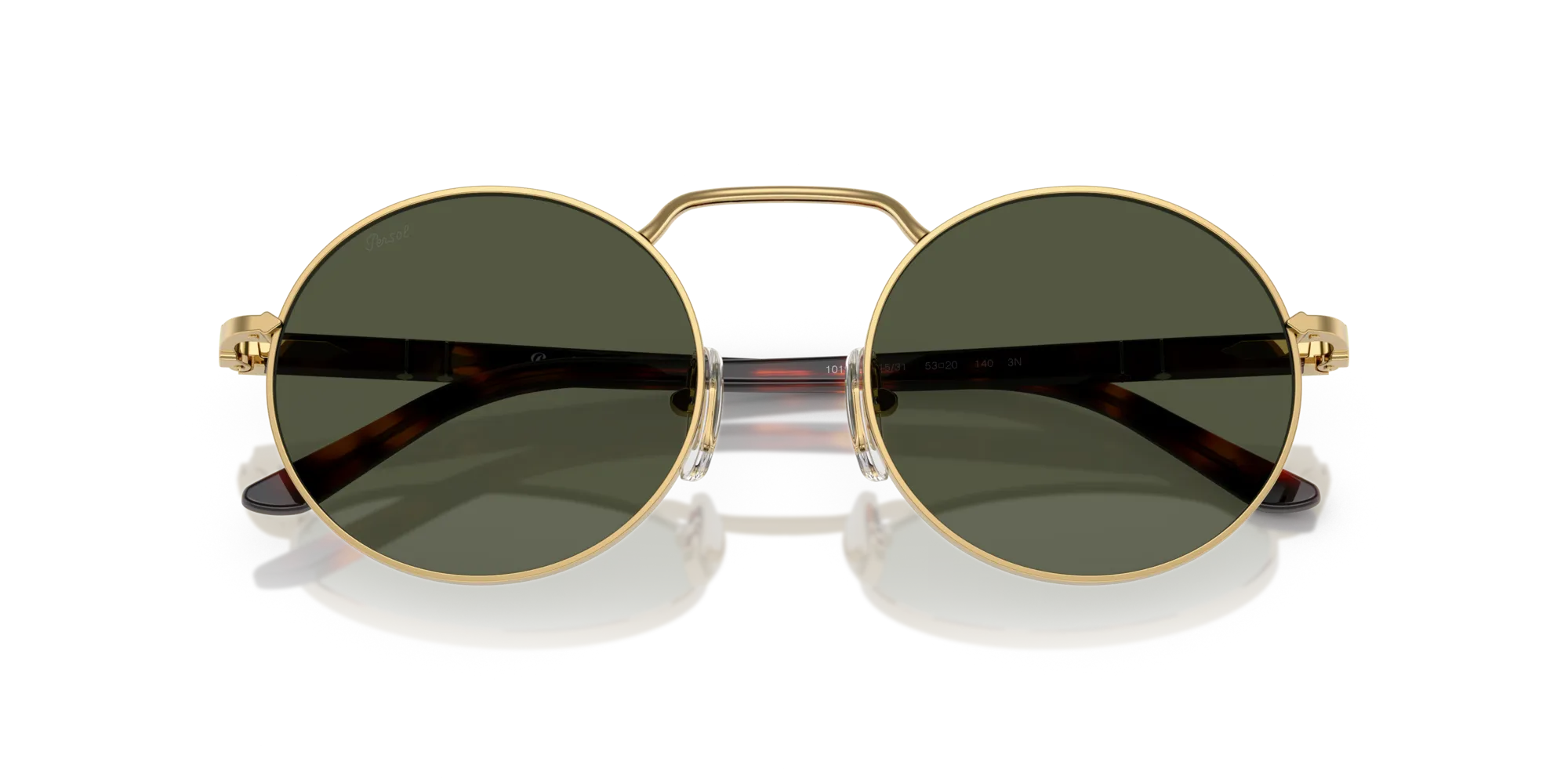 Persol PO1019S 515/31 Occhiali da sole Metallo Oro Verde Squadrata Normale - immagine 2