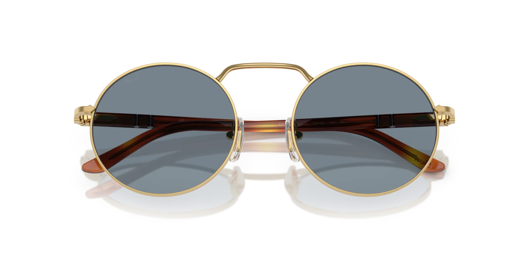 Persol PO1019S 113256 Occhiali da sole Metallo Oro Blu Squadrata Normale - immagine 2