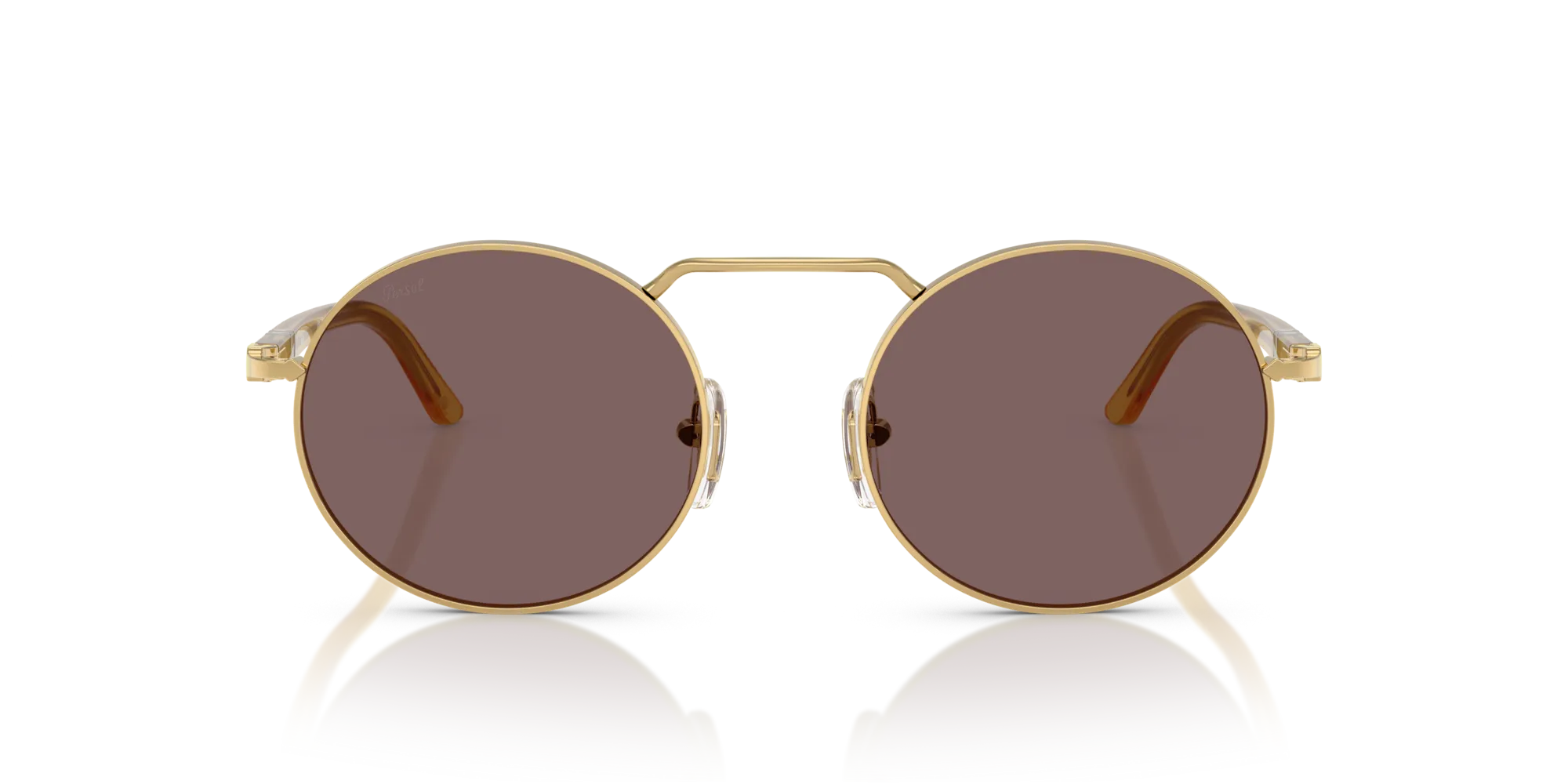 Persol PO1019S 112953 Occhiali da sole Metallo Oro Viola Squadrata Normale - immagine 3