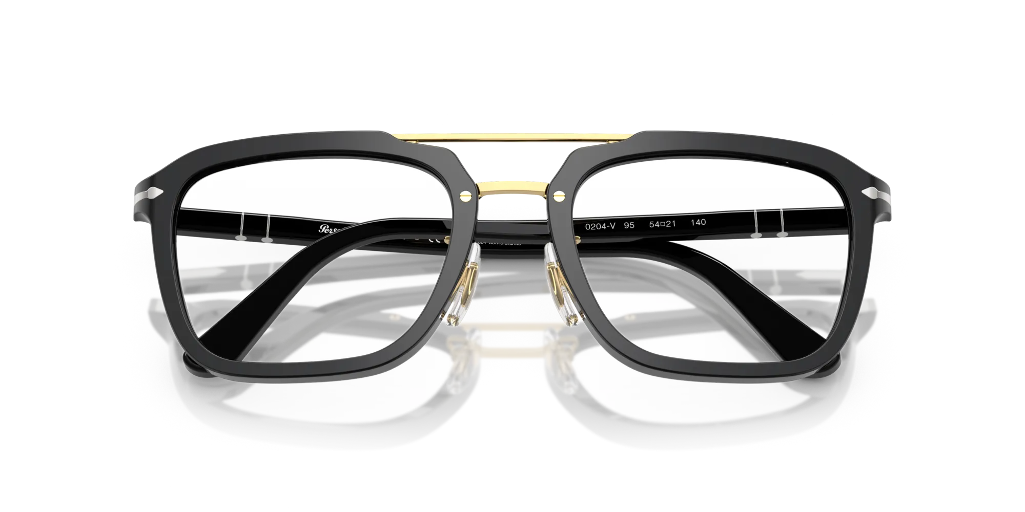 Persol PO0204V 95 Montature da vista Acetato Nero Squadrata Normale - immagine 2