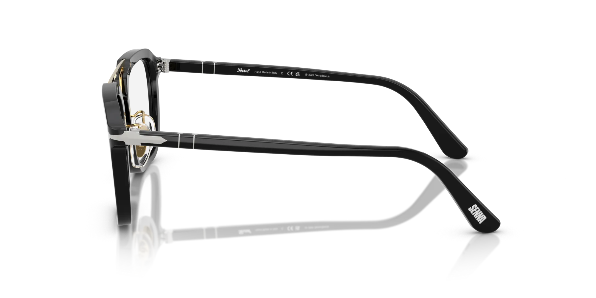 Persol PO0204V 95 Montature da vista Acetato Nero Squadrata Normale - immagine 4