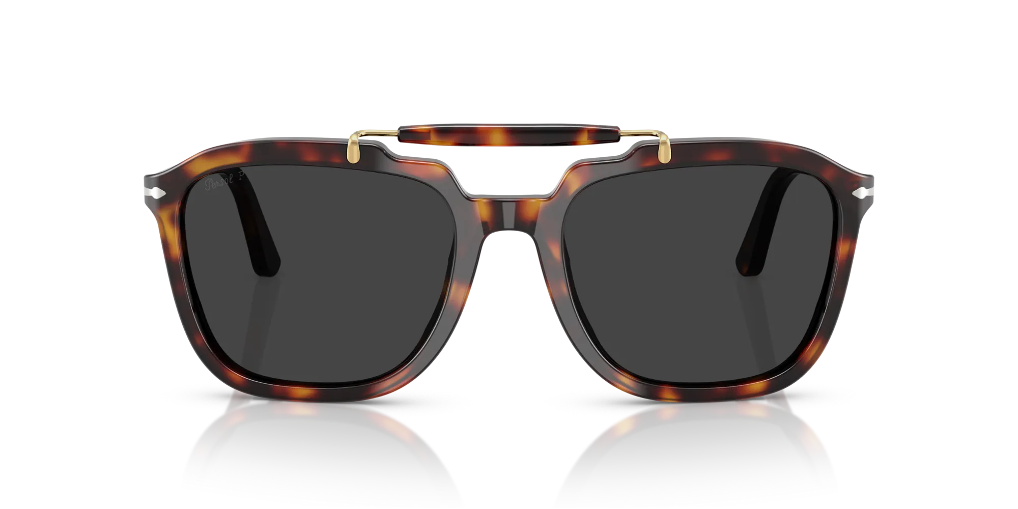 Persol PO0203S 24/48 Occhiali da sole Acetato Tartaruga Grigio Squadrata Polarizzata - immagine 3