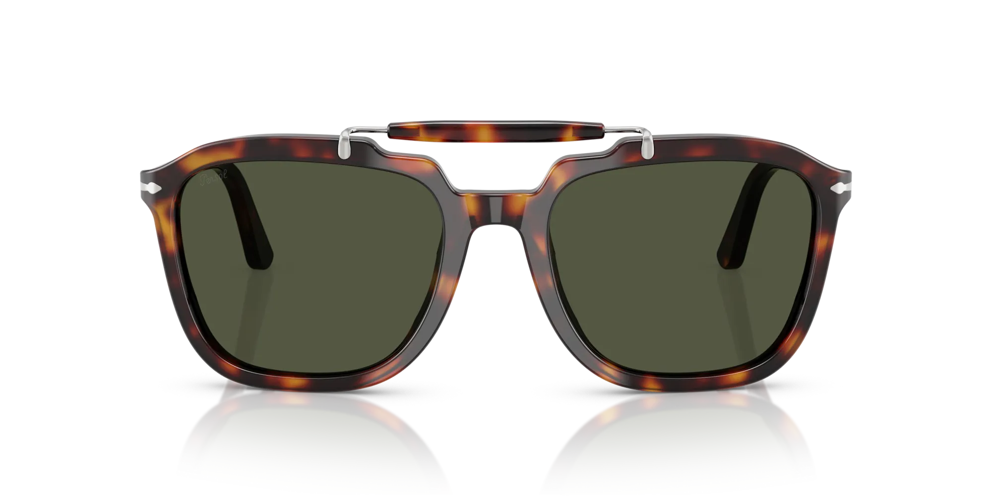 Persol PO0203S 24/31 Occhiali da sole Acetato Tartaruga Verde Squadrata Normale - immagine 3