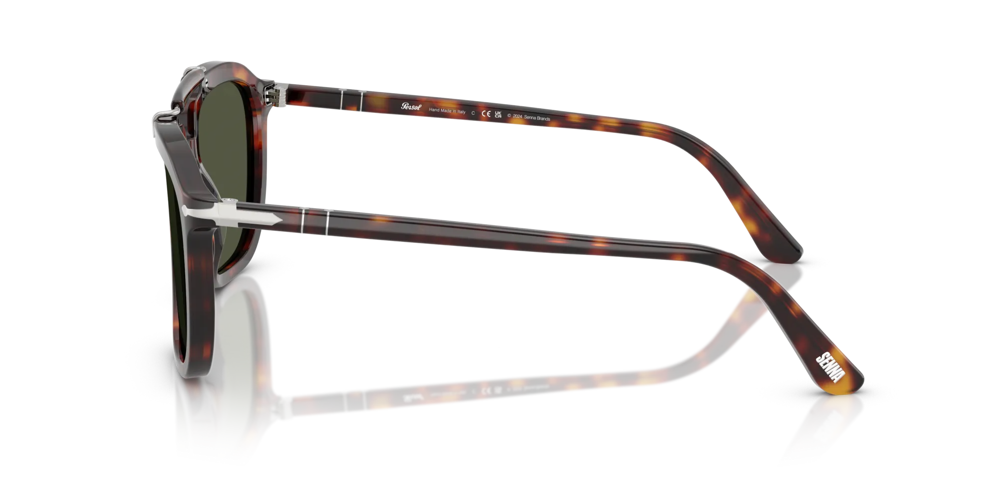Persol PO0203S 24/31 Occhiali da sole Acetato Tartaruga Verde Squadrata Normale - immagine 4