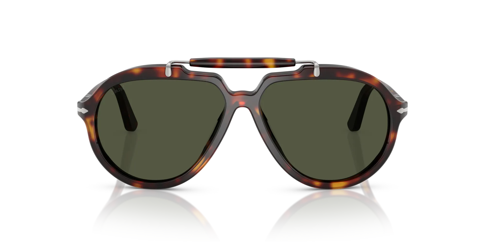 Persol PO0202S 24/31 Occhiali da sole Acetato Tartaruga Verde Squadrata Normale - immagine 3