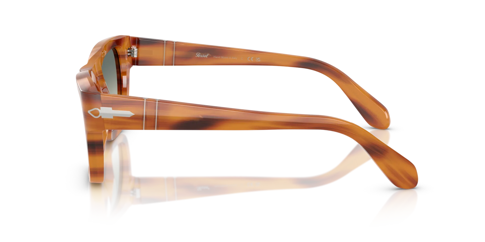 Persol PO0091S 960/3A Occhiali da sole Acetato Tartaruga Verde Farfalla Normale Sfumato - immagine 4
