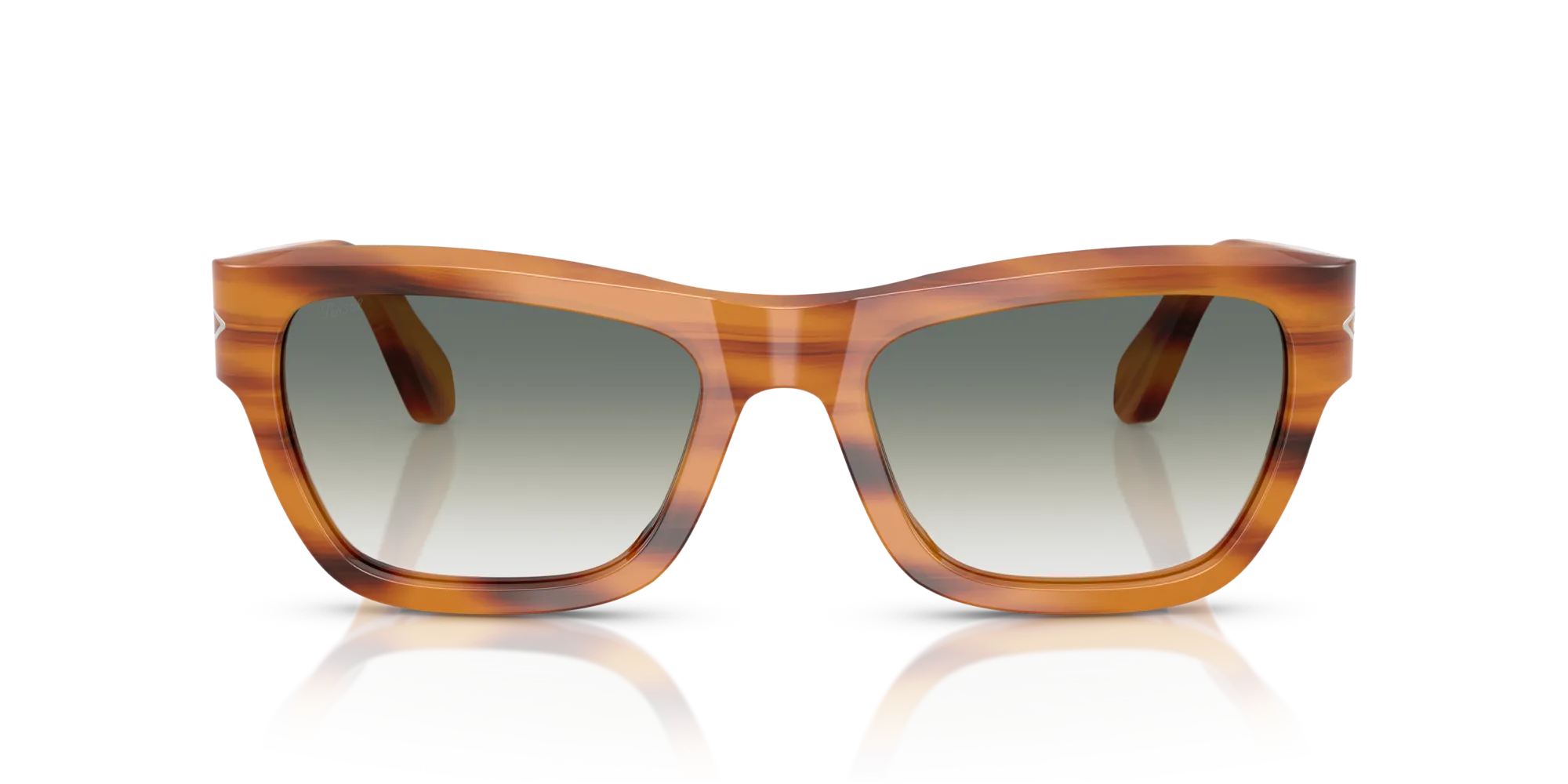 Persol PO0091S 960/3A Occhiali da sole Acetato Tartaruga Verde Farfalla Normale Sfumato - immagine 3