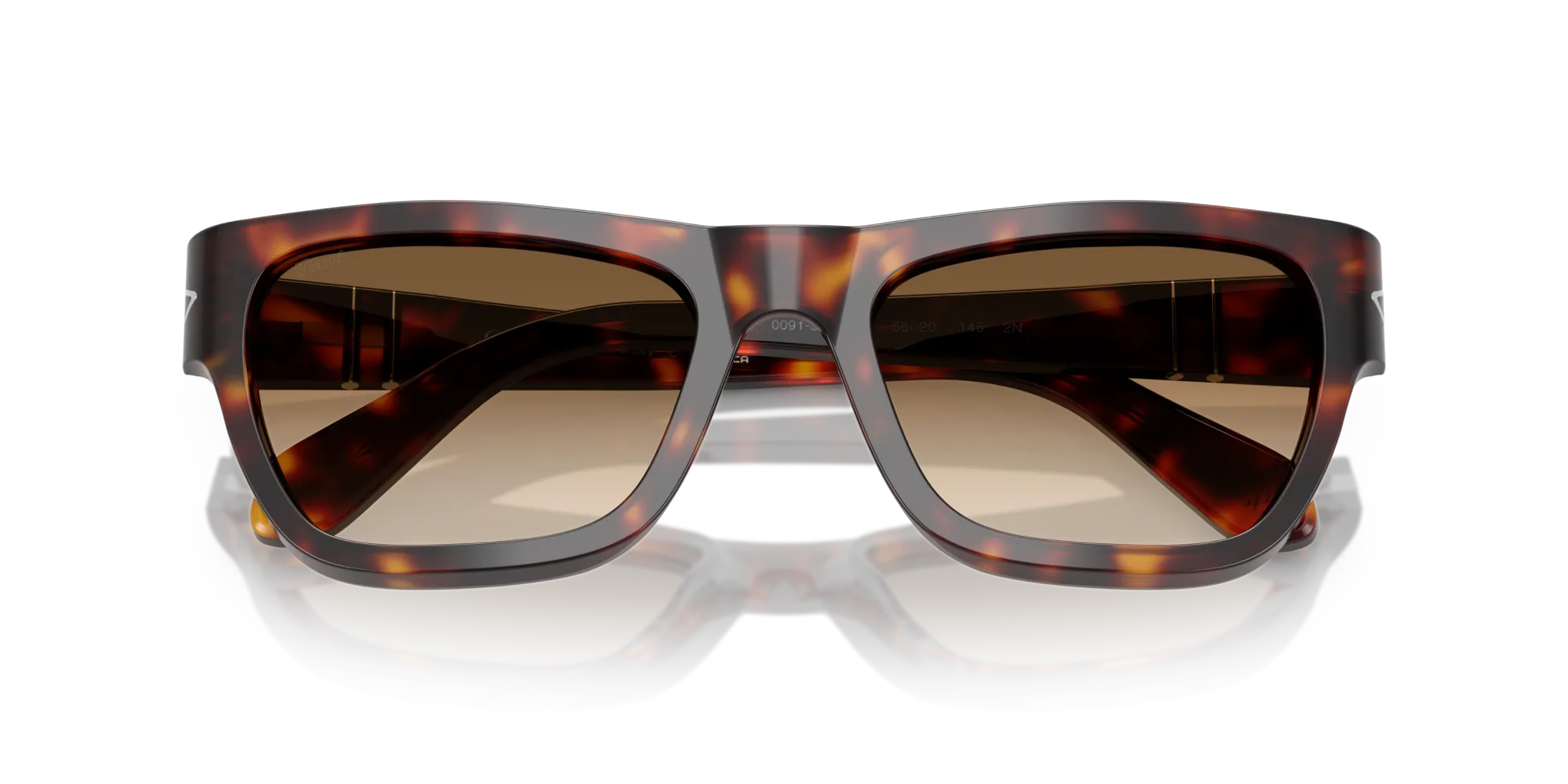 Persol PO0091S 24/51 Occhiali da sole Acetato Tartaruga Marrone Farfalla Normale Sfumato - immagine 2