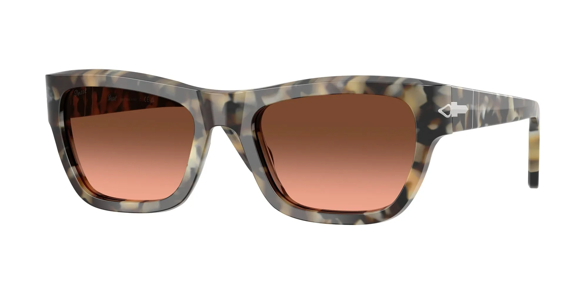 Persol PO0091S 1071A5 Occhiali da sole Acetato Tartaruga Rosa Farfalla Normale Sfumato - immagine 1