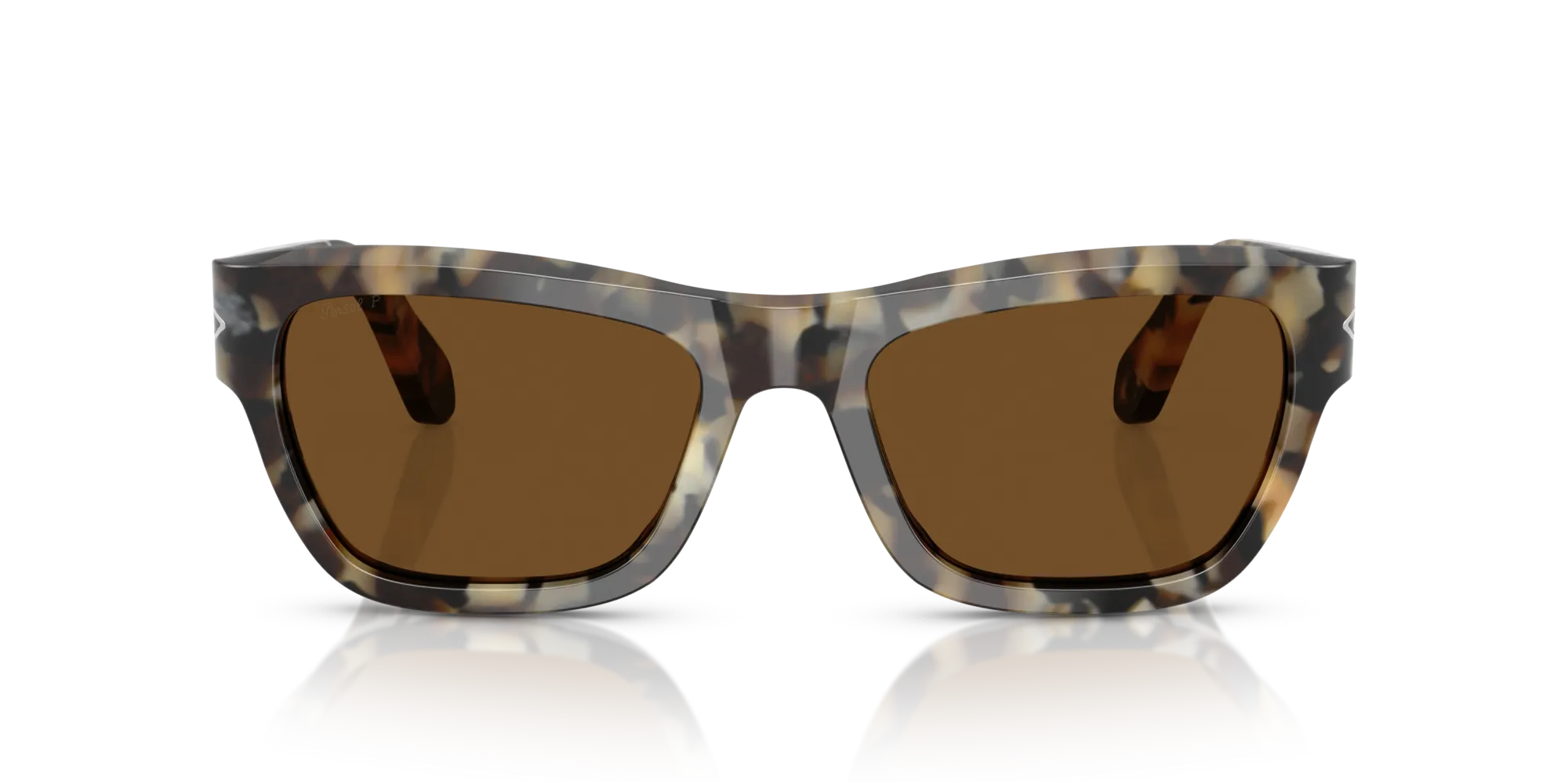 Persol PO0091S 107157 Occhiali da sole Acetato Tartaruga Marrone Farfalla Polarizzata - immagine 3