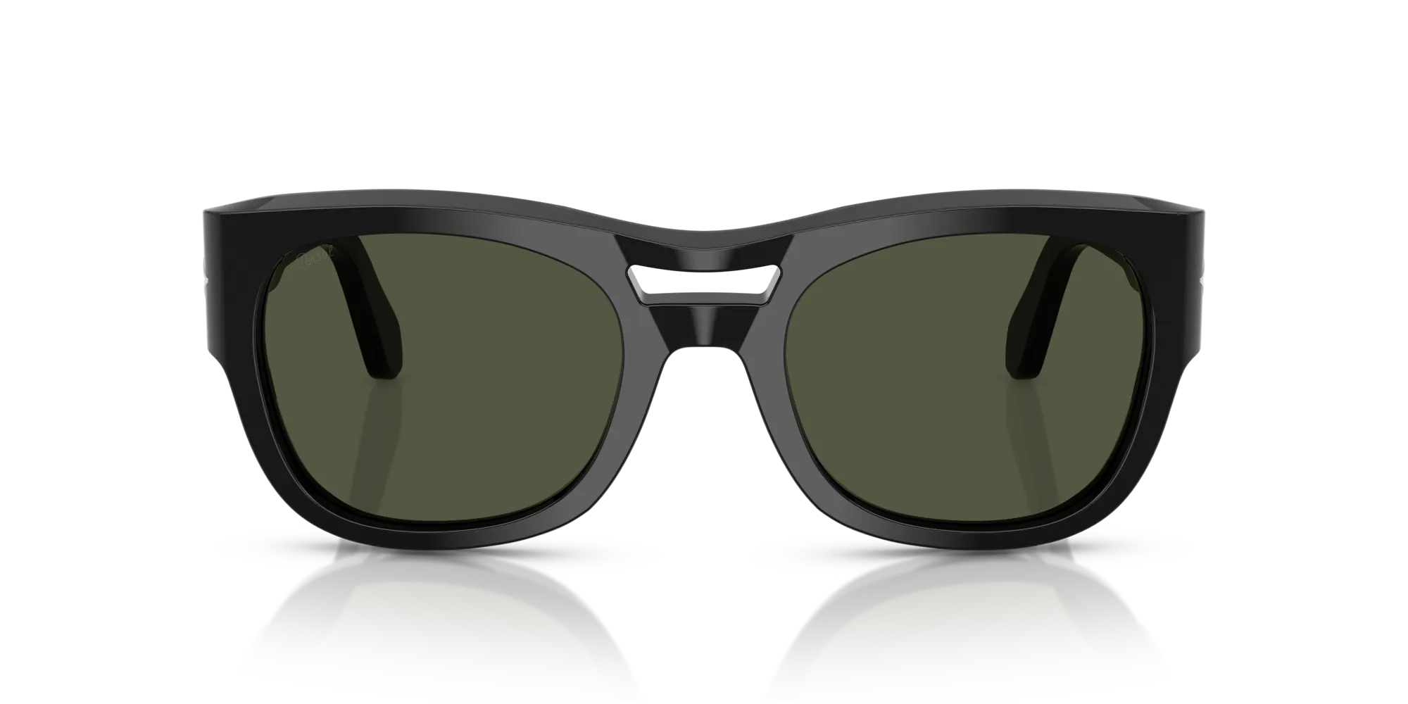Persol PO0064S 95/31 Occhiali da sole Acetato Nero Verde Pillow Normale - immagine 3