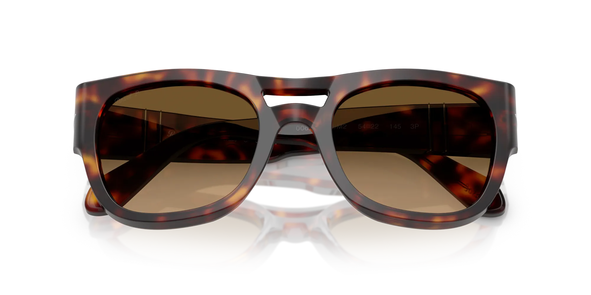 Persol PO0064S 24/M2 Occhiali da sole Acetato Tartaruga Pillow Polarizzata Sfumato - immagine 2