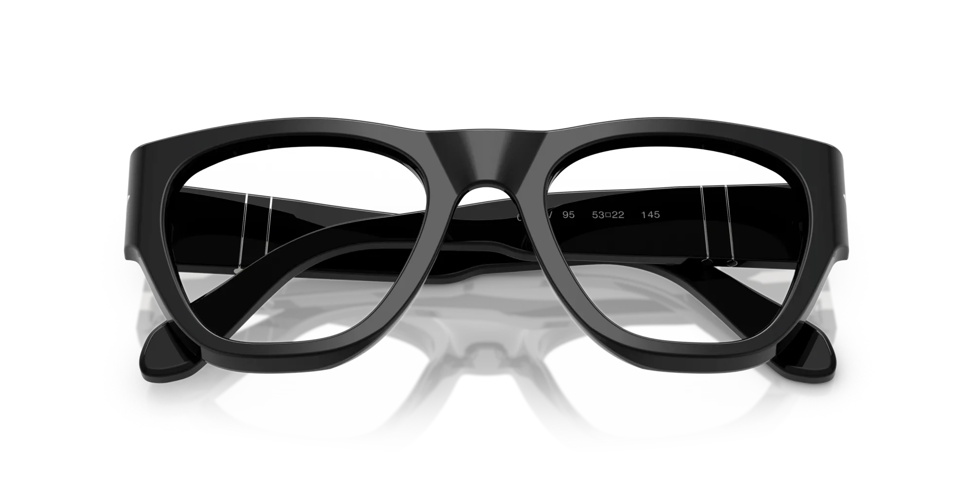Persol PO0054V 95 Montature da vista Acetato Nero Pillow Normale - immagine 2