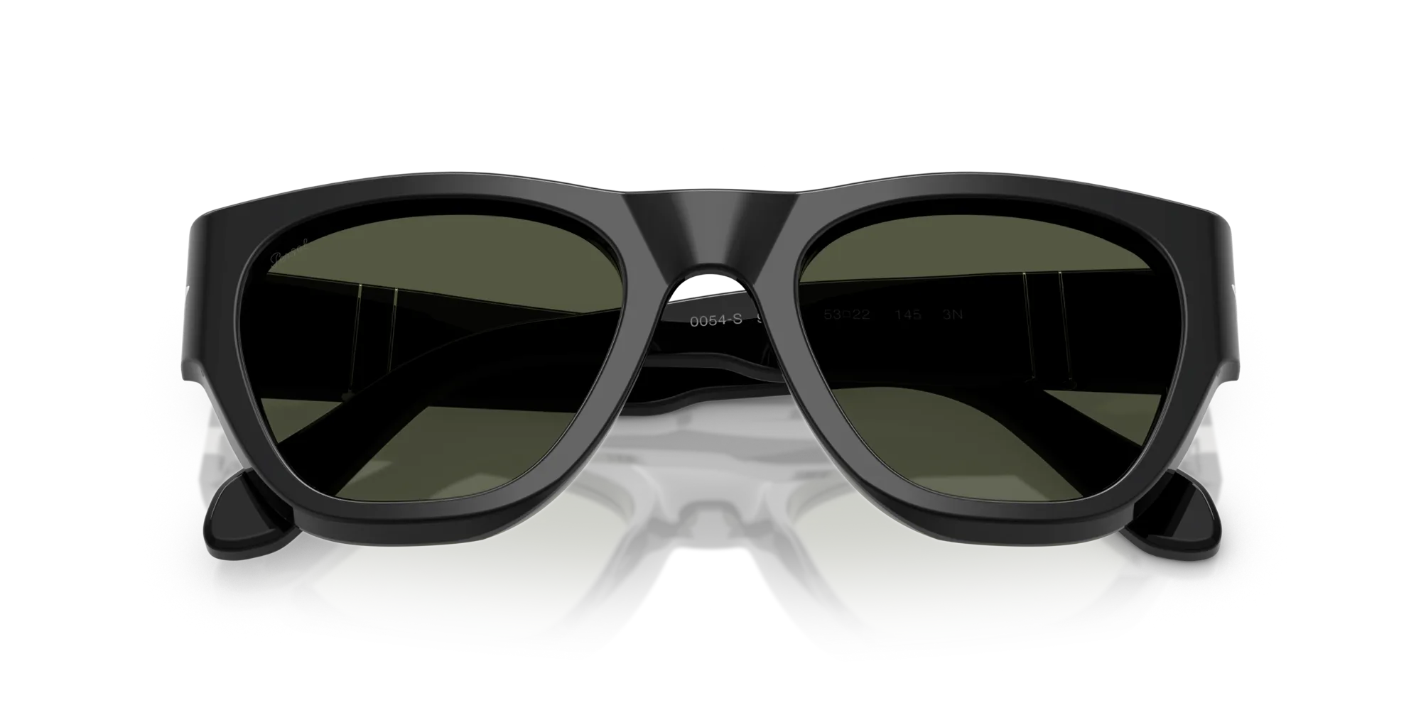 Persol PO0054S 95/31 Occhiali da sole Acetato Nero Verde Pillow Normale - immagine 2