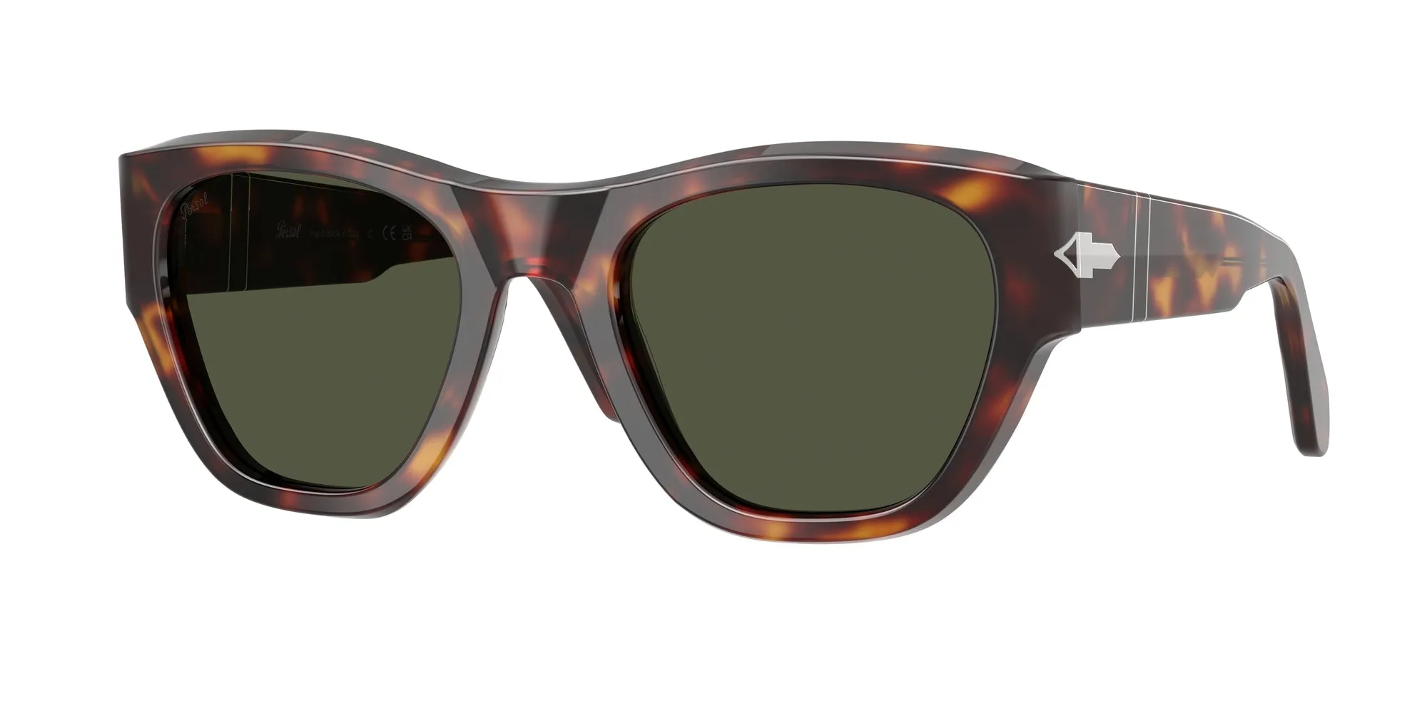 Persol PO0054S 24/31 Occhiali da sole Acetato Tartaruga Verde Pillow Normale - immagine 1