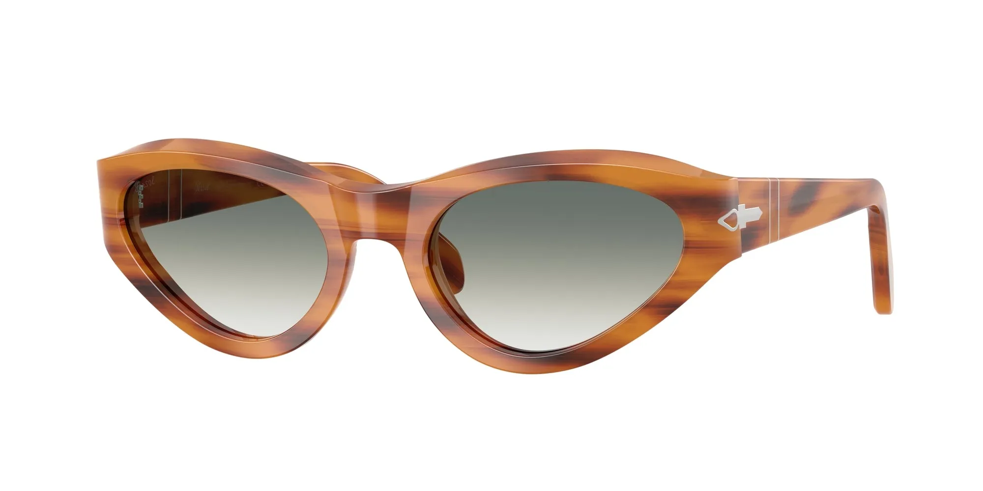Persol PO0052S 960/3A Occhiali da sole Acetato Tartaruga Verde Farfalla Normale Sfumato - immagine 1