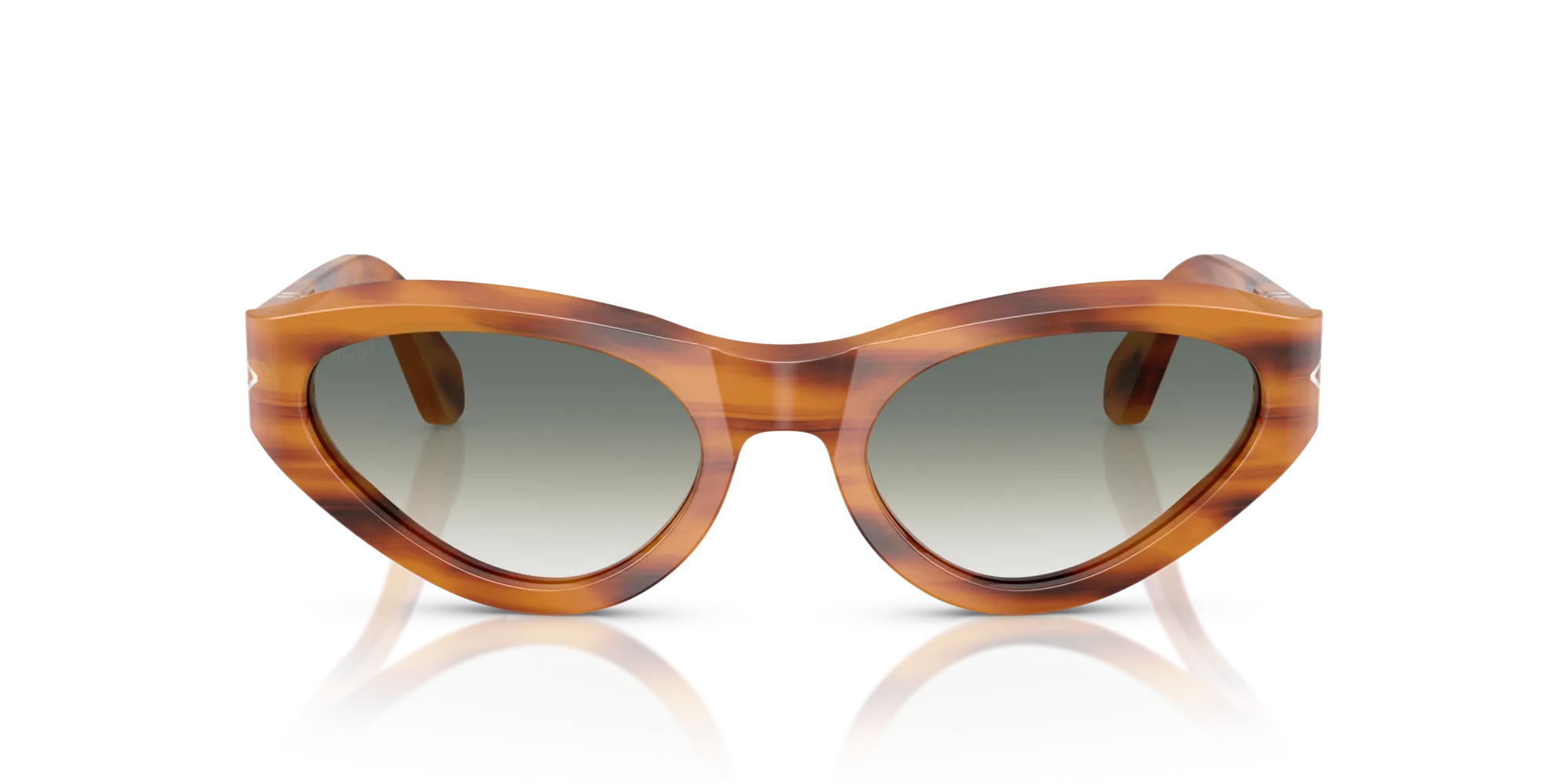 Persol PO0052S 960/3A Occhiali da sole Acetato Tartaruga Verde Farfalla Normale Sfumato - immagine 3