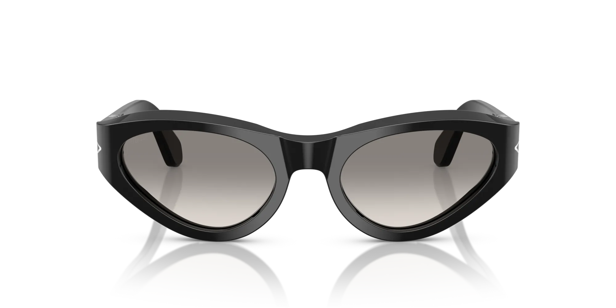 Persol PO0052S 95/32 Occhiali da sole Acetato Nero Grigio Farfalla Normale Sfumato - immagine 3