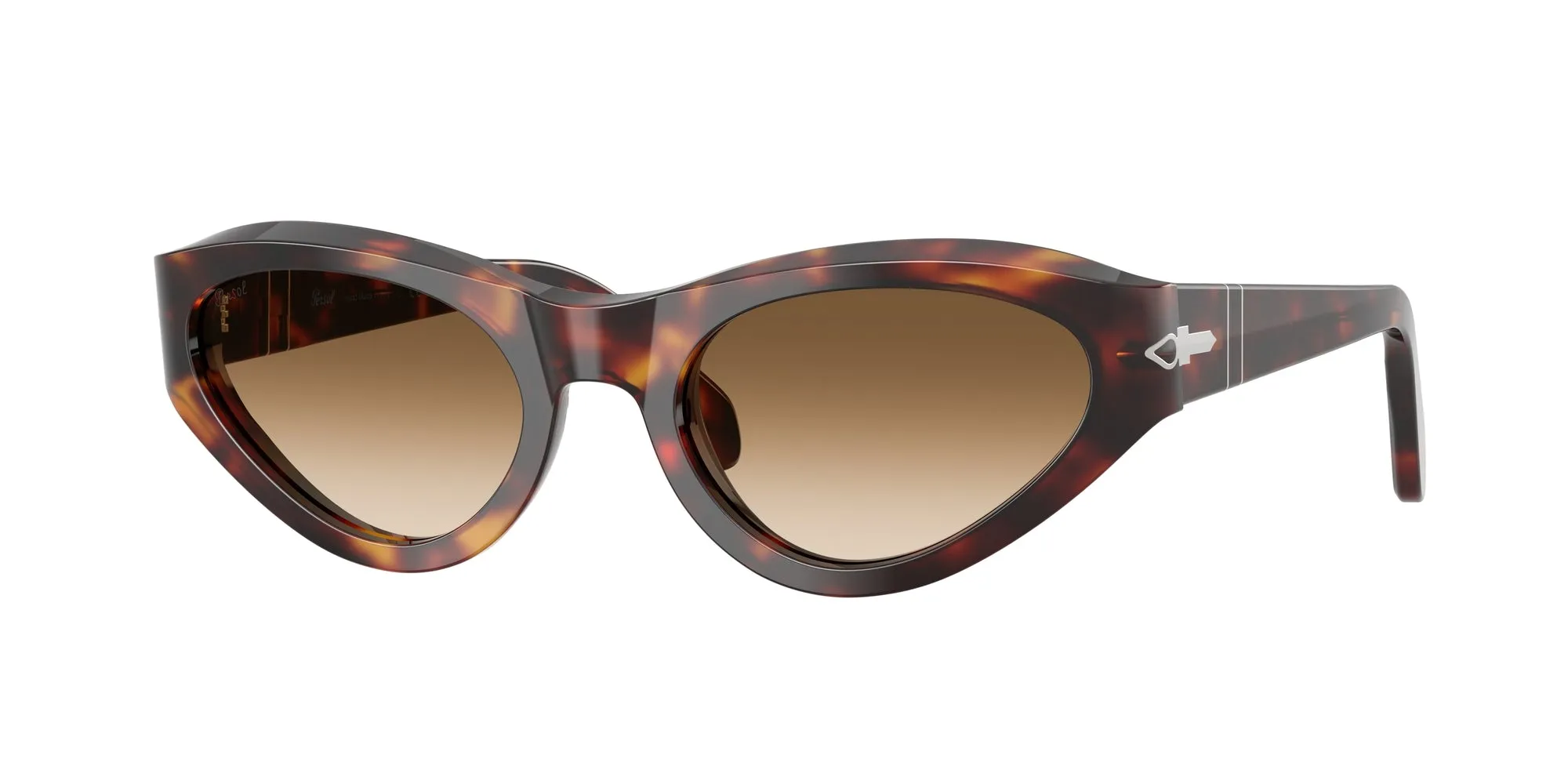 Persol PO0052S 24/51 Occhiali da sole Acetato Tartaruga Marrone Farfalla Normale Sfumato - immagine 1