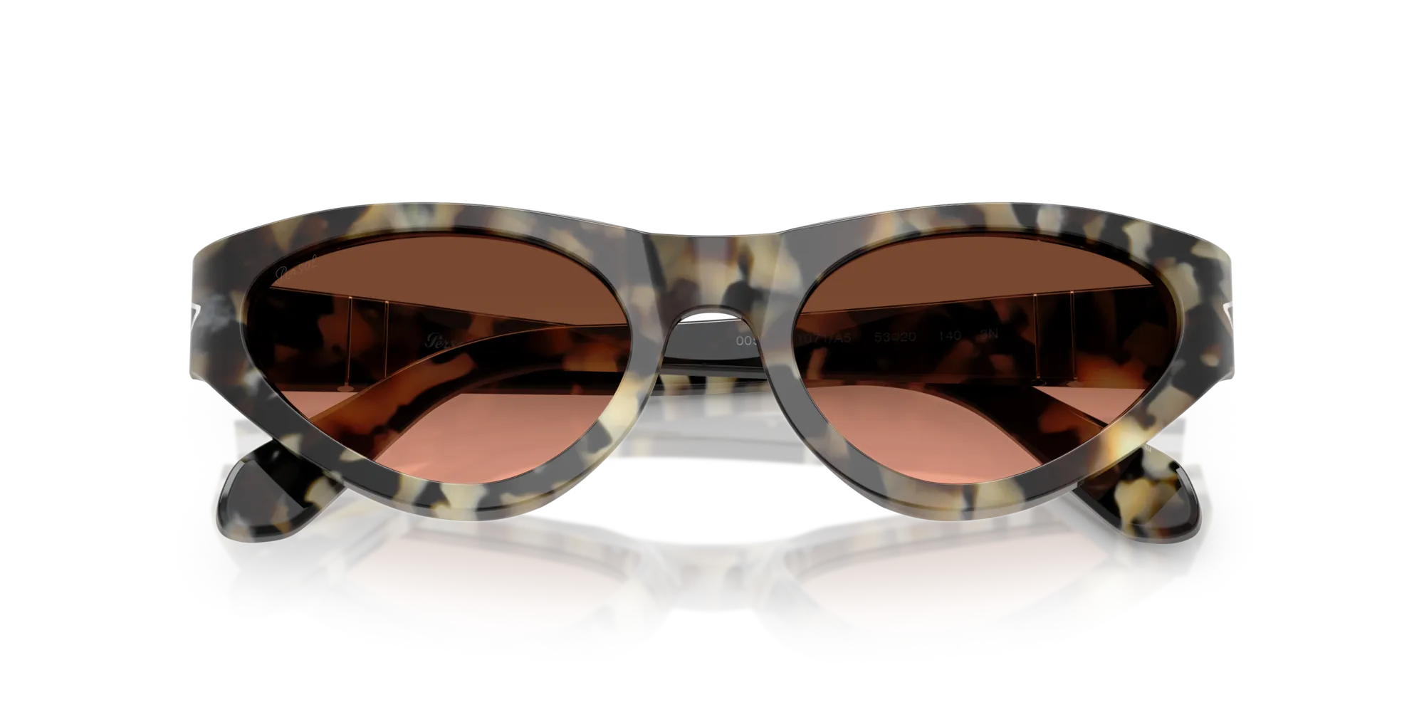 Persol PO0052S 1071A5 Occhiali da sole Acetato Tartaruga Rosa Farfalla Normale Sfumato - immagine 2