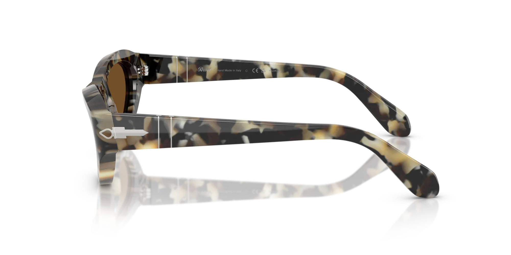 Persol PO0052S 107157 Occhiali da sole Acetato Tartaruga Marrone Farfalla Polarizzata - immagine 4
