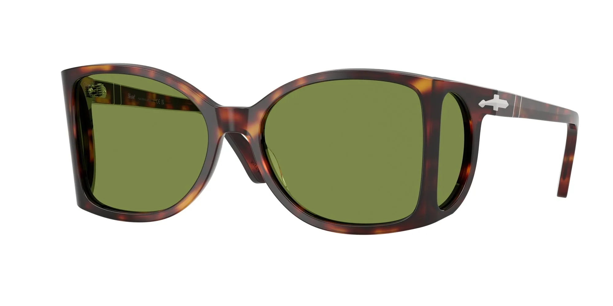 Persol PO0005 24/4E Occhiali da sole Acetato Tartaruga Verde Squadrata Normale - immagine 1