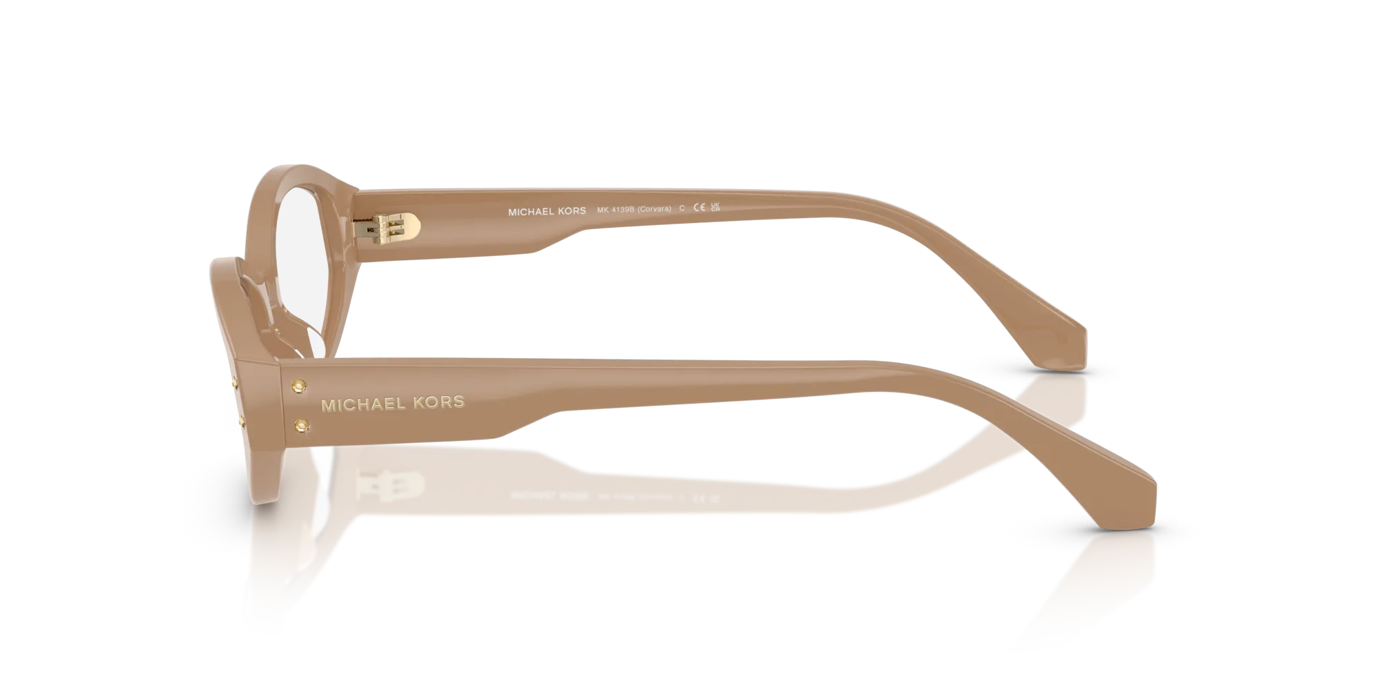Michael Kors MK4139B CORVARA 3555 Montature da vista Acetato Marrone Rotonda Normale - immagine 4