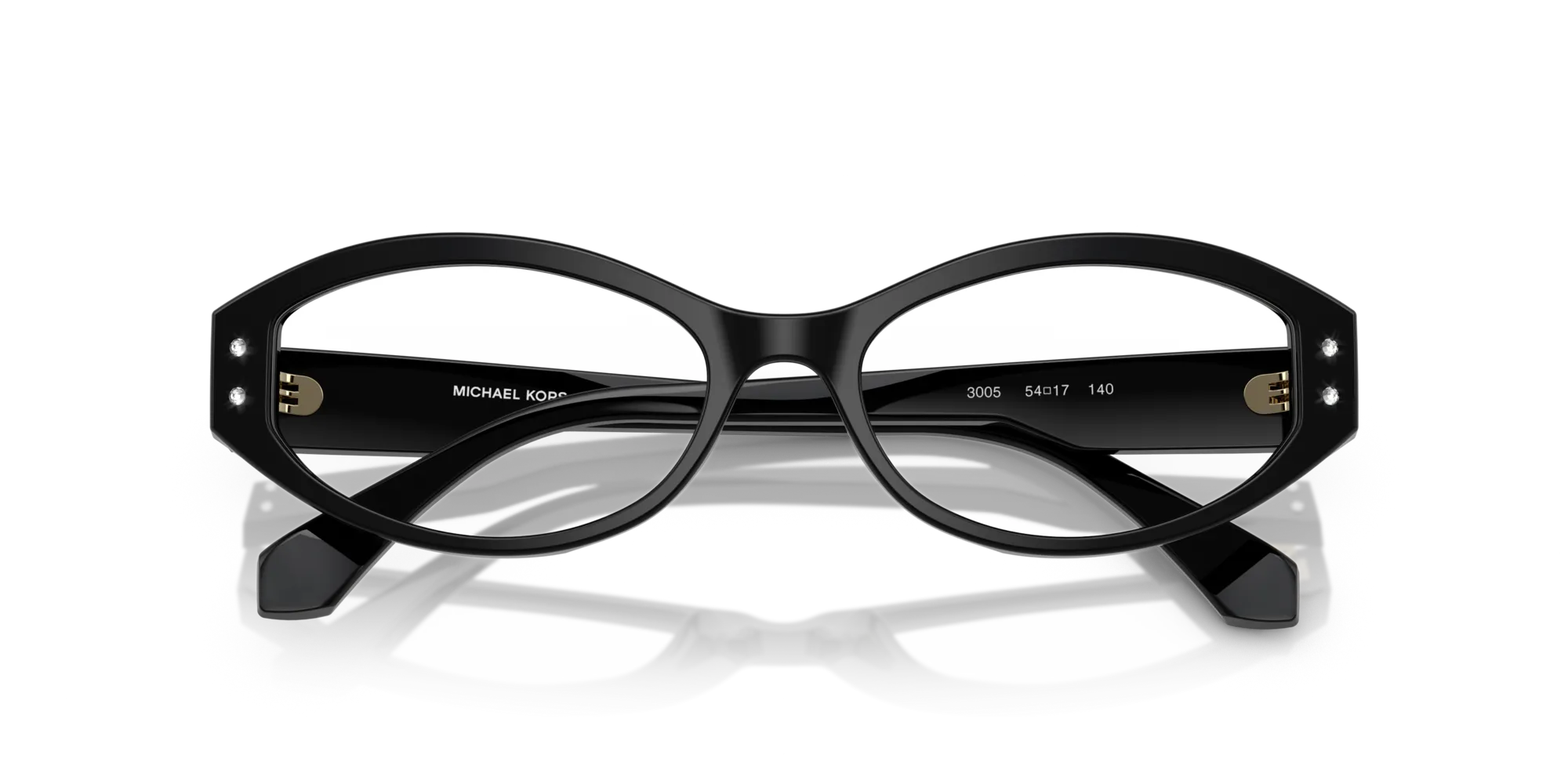 Michael Kors MK4139B CORVARA 3005 Montature da vista Acetato Nero Rotonda Normale - immagine 2