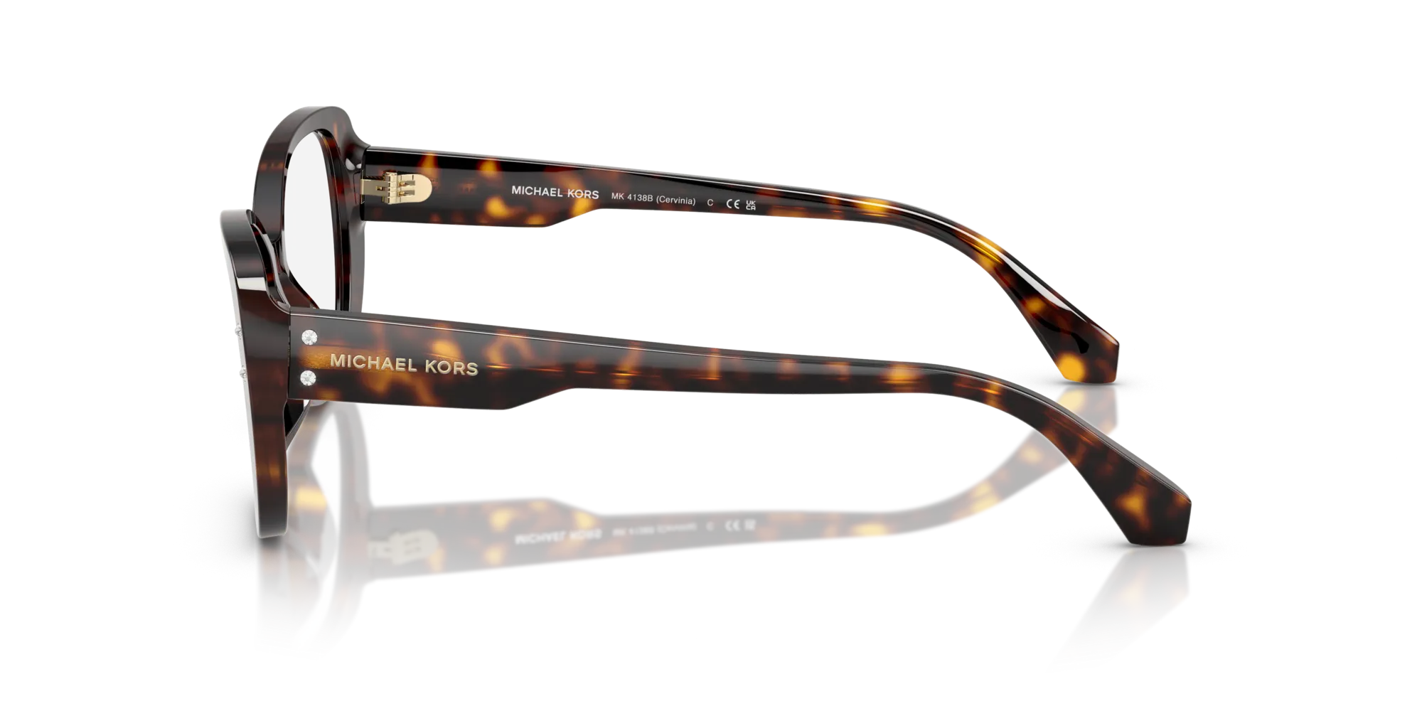 Michael Kors MK4138B CERVINIA 3006 Montature da vista Acetato Tartaruga Farfalla Normale - immagine 4