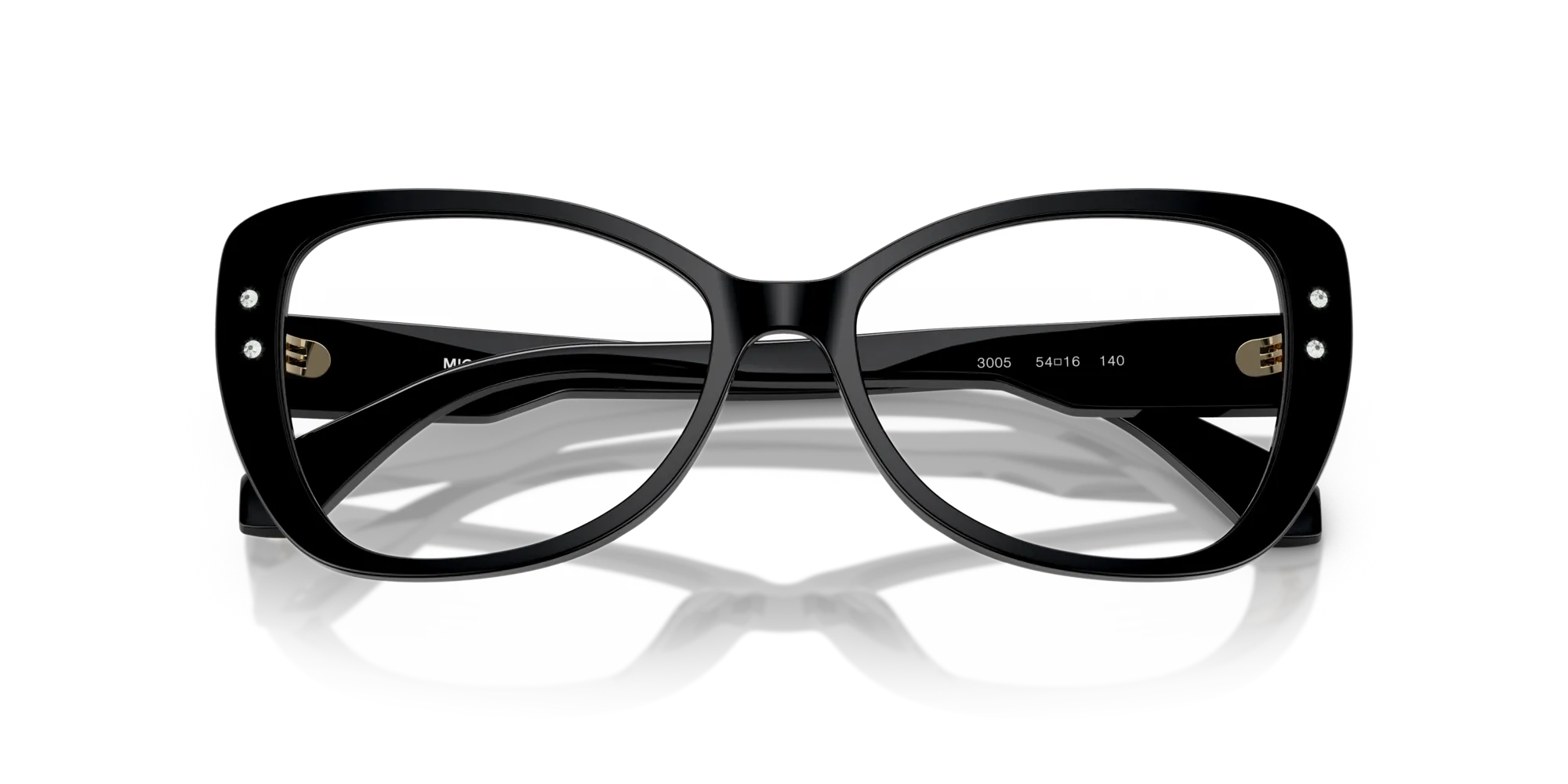 Michael Kors MK4138B CERVINIA 3005 Montature da vista Acetato Nero Farfalla Normale - immagine 2
