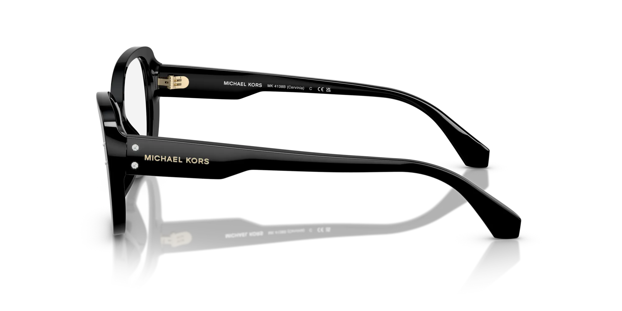 Michael Kors MK4138B CERVINIA 3005 Montature da vista Acetato Nero Farfalla Normale - immagine 4